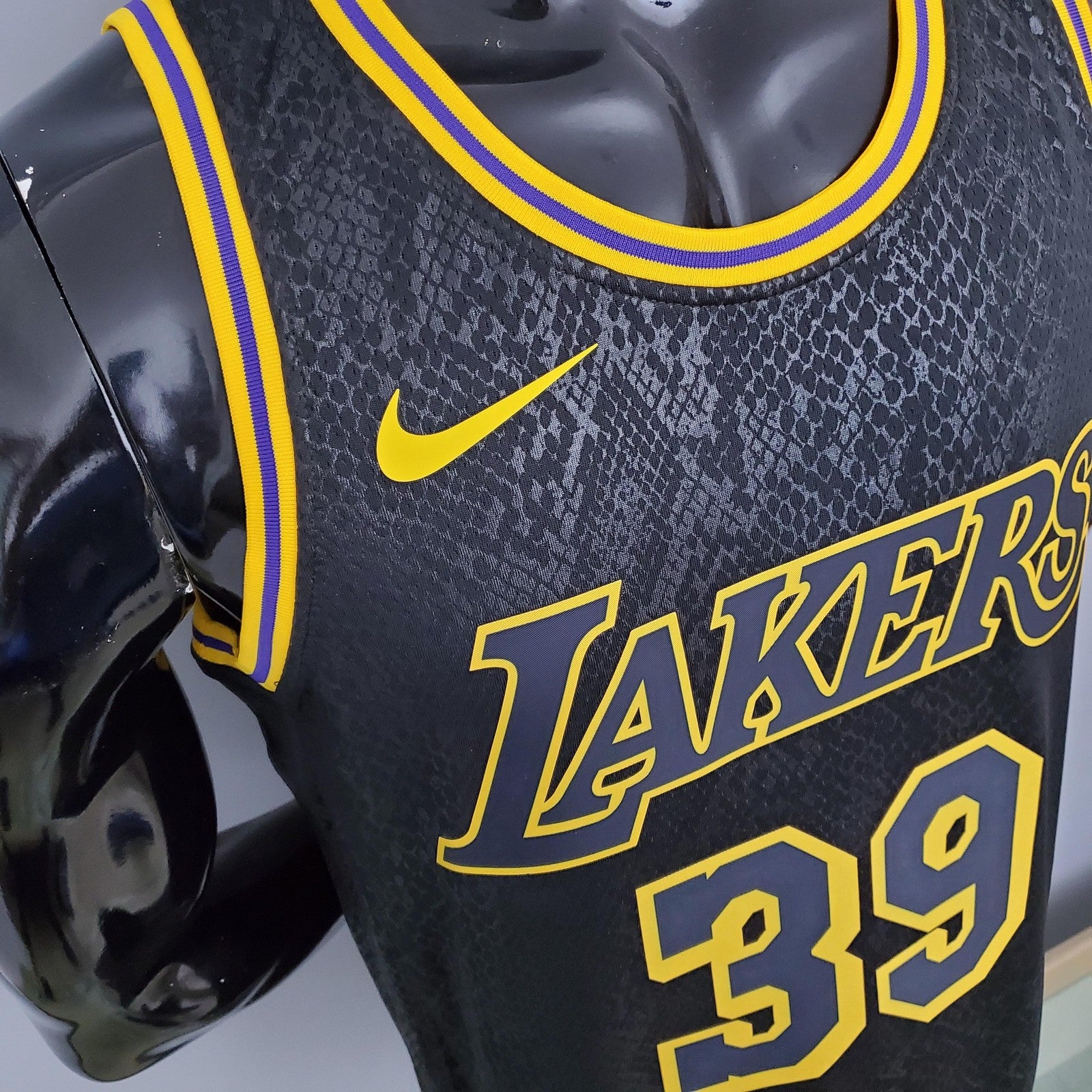 Los Angeles Lakers Howard#39 Snake Print Black Nba Jersey