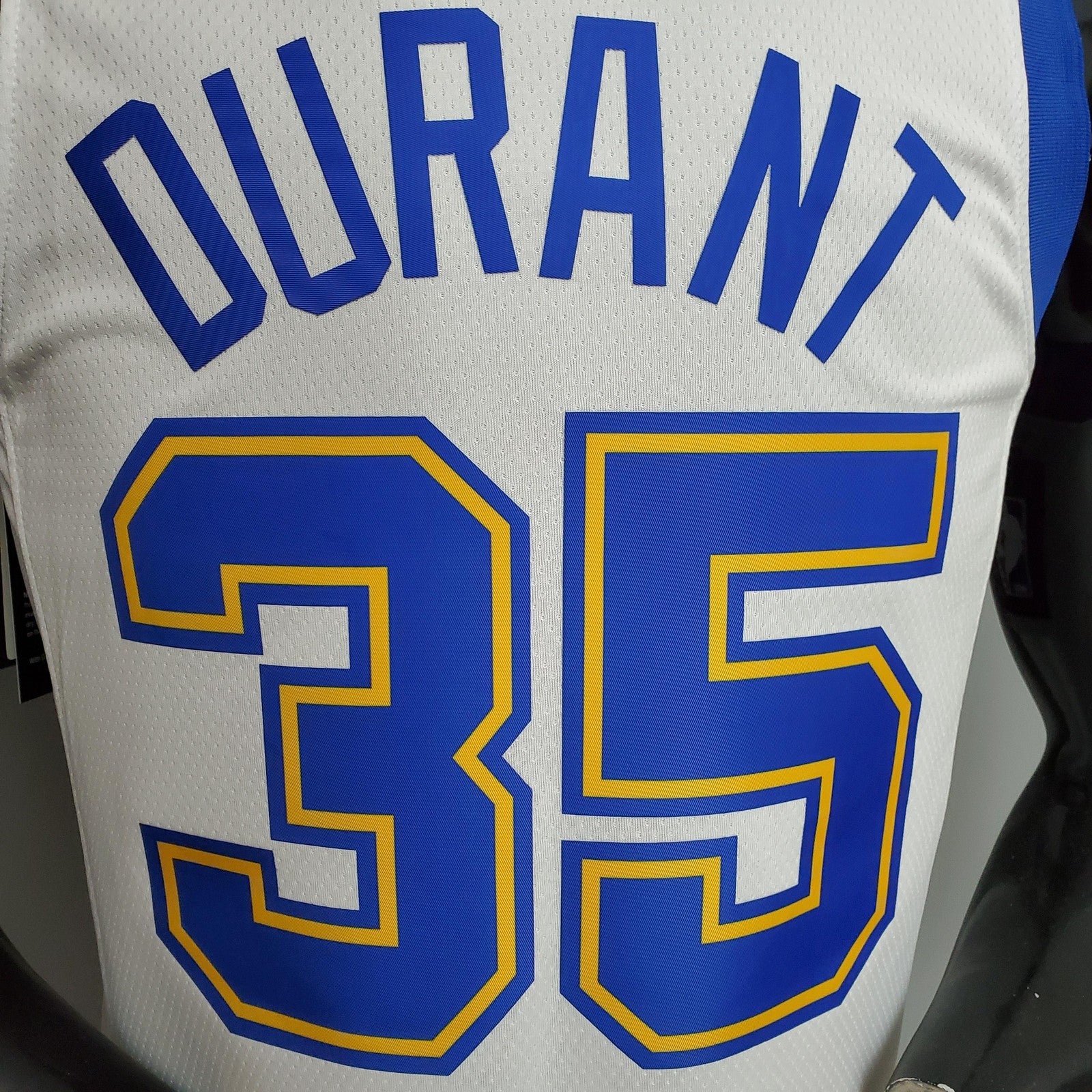 Retro Version Durant#35 Golden State Warriors White Nba Jersey