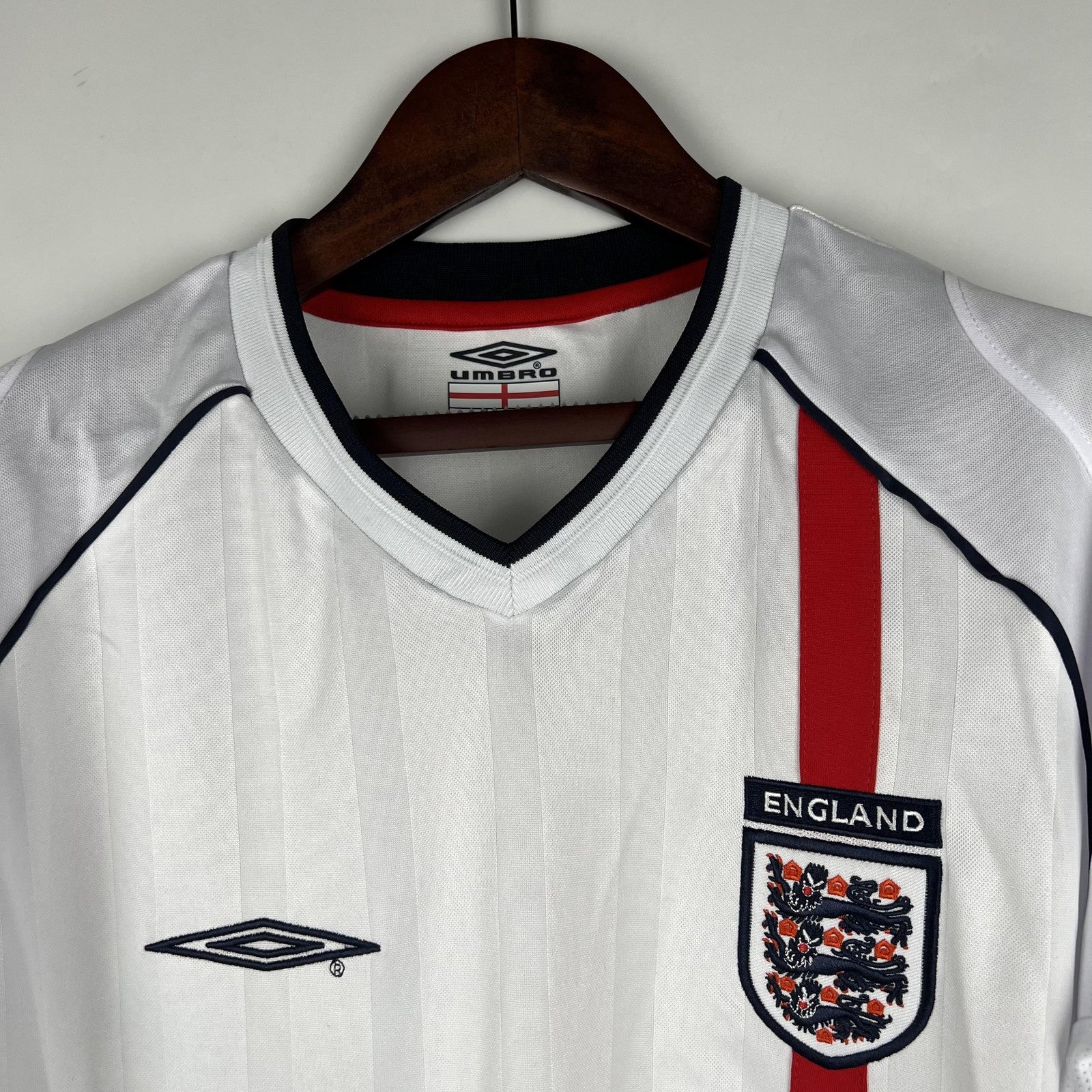 Retro Long Sleeve England 2002 Home