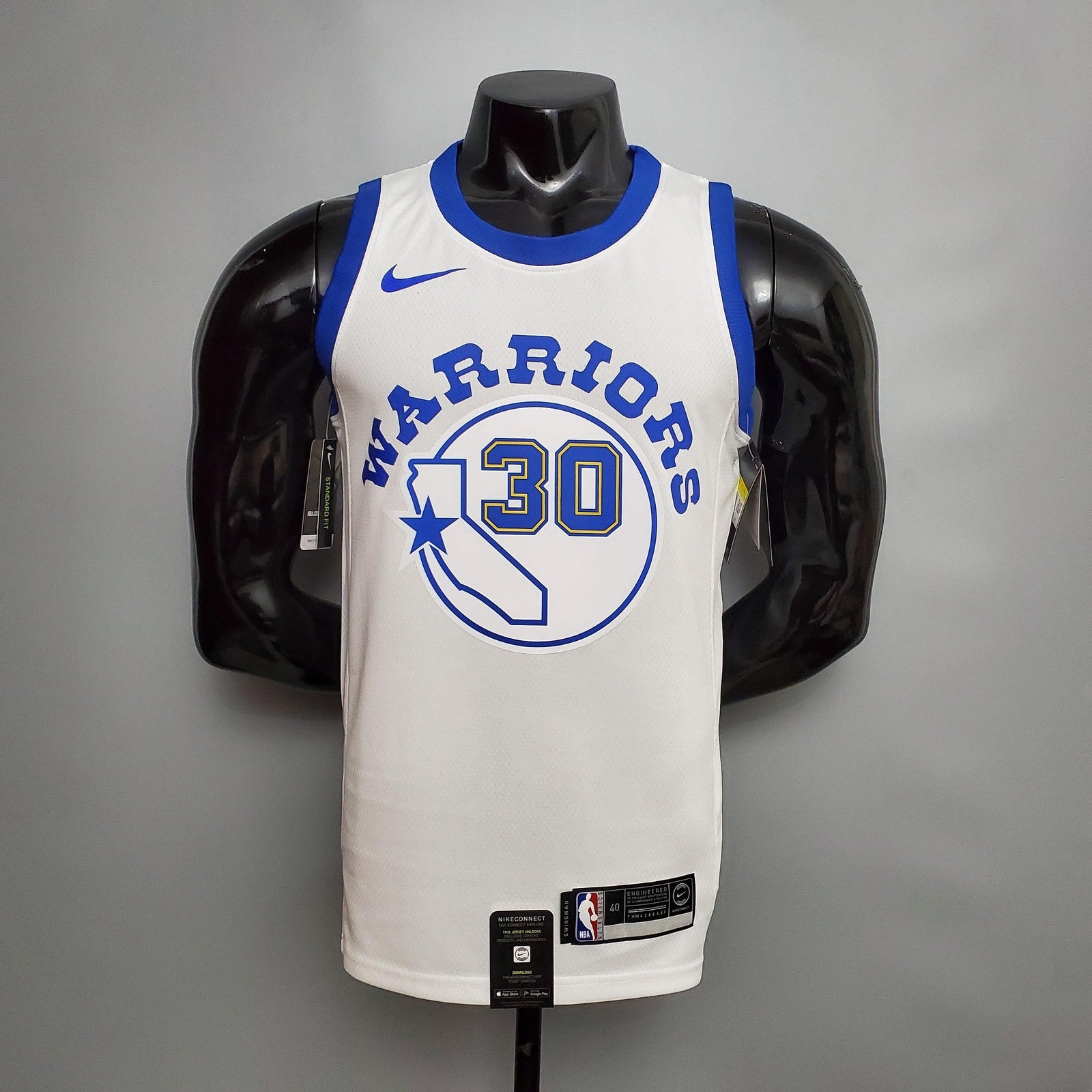 Retro Version Curry#30 Golden State Warriors White Nba Jersey