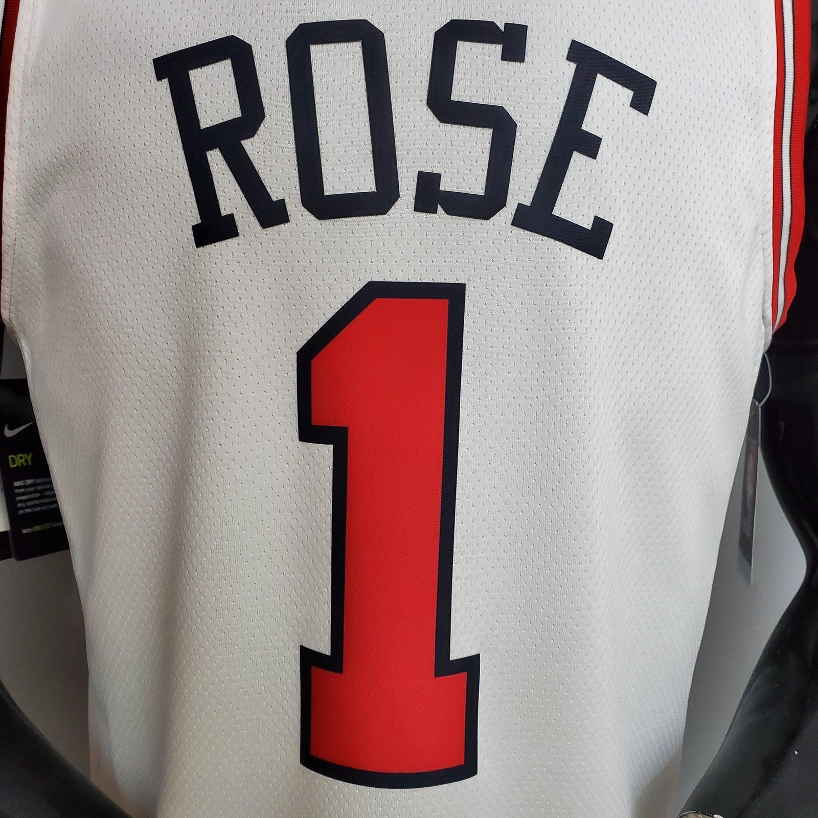 Rose #1 Chicago Bulls White Nba Jersey Nike Connect Recognition