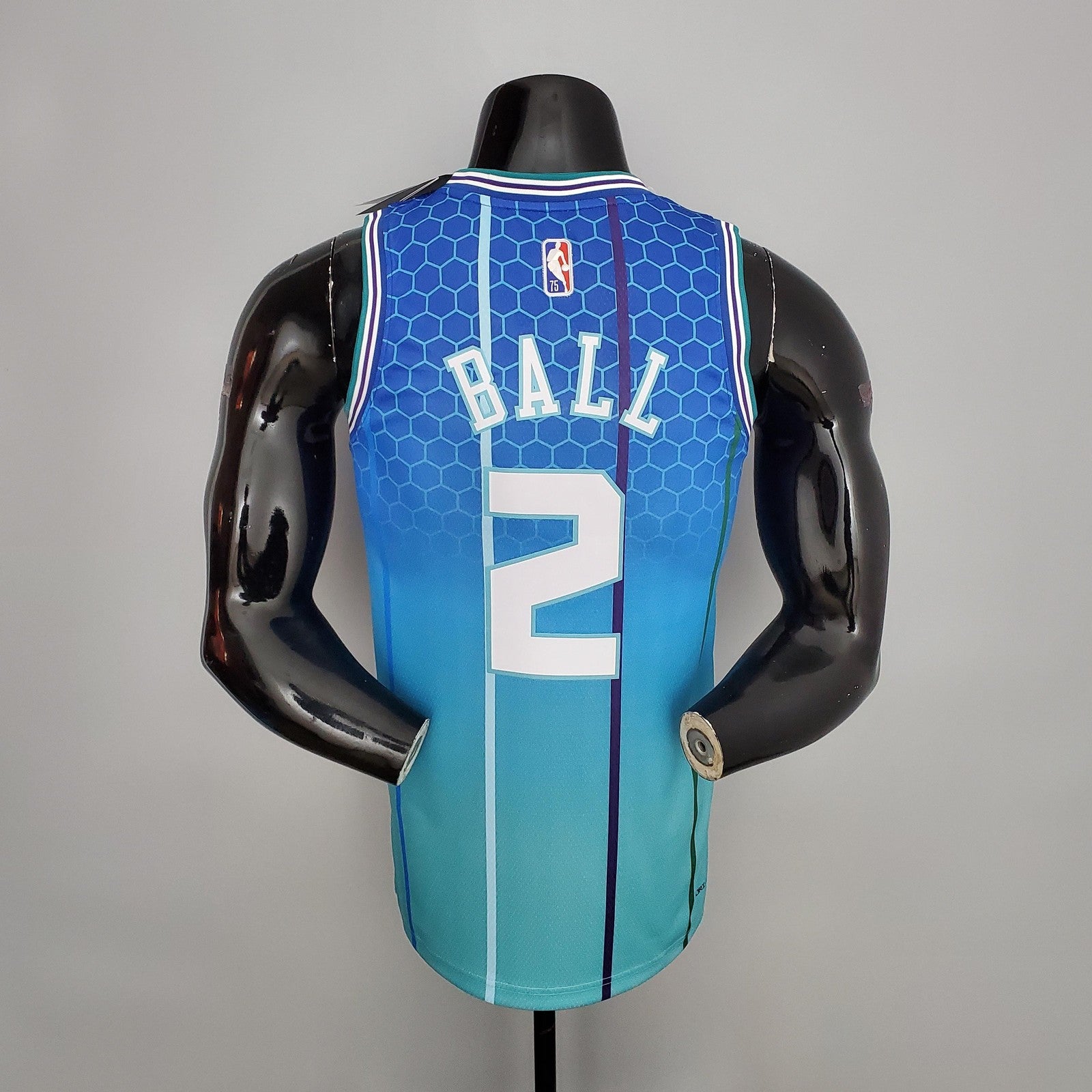 2022 Ball#2 Hornets City Edition Blue Nba Jersey