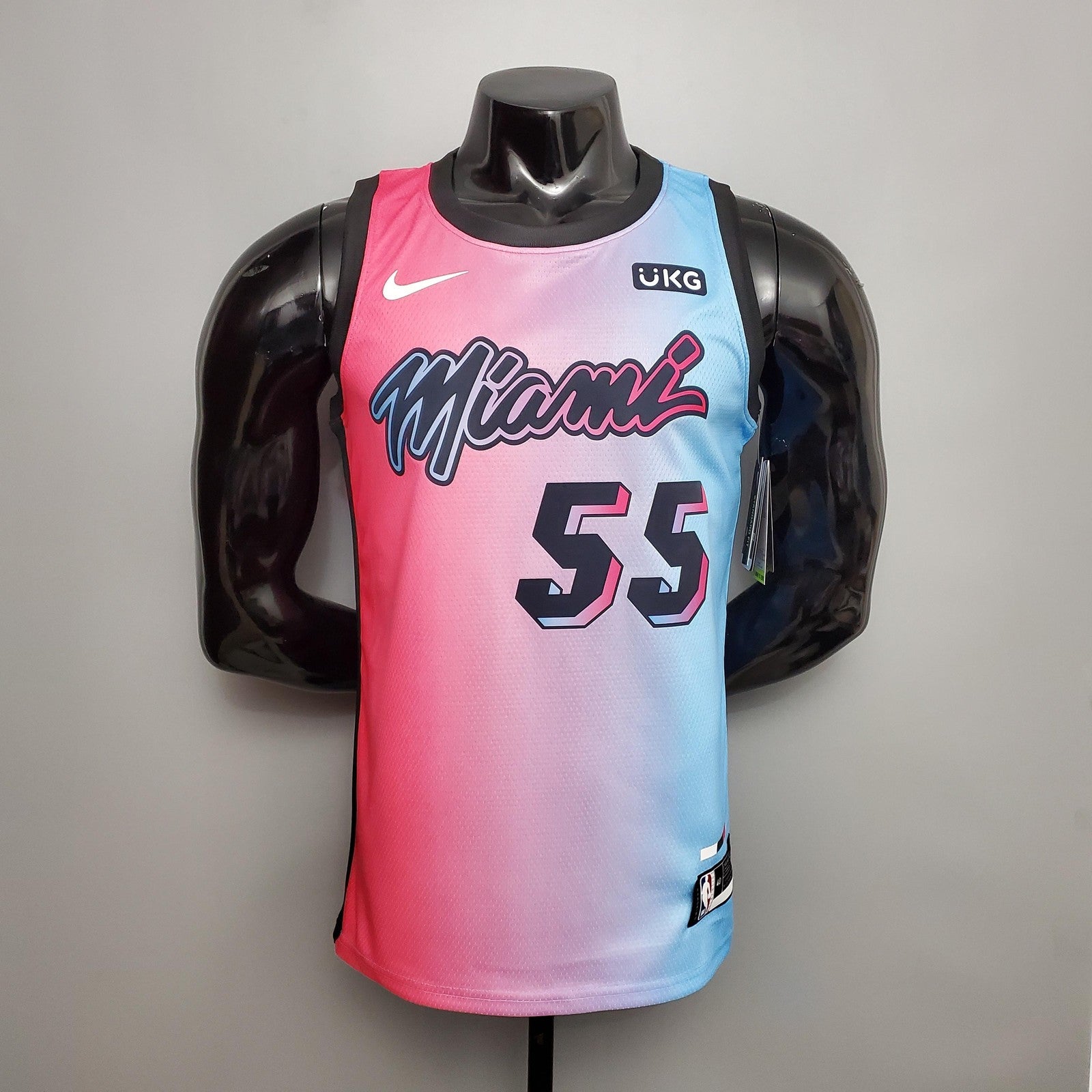 New Miami Heat Robinson #55 City Edition Pink Blue Gradient Color (support Customization)