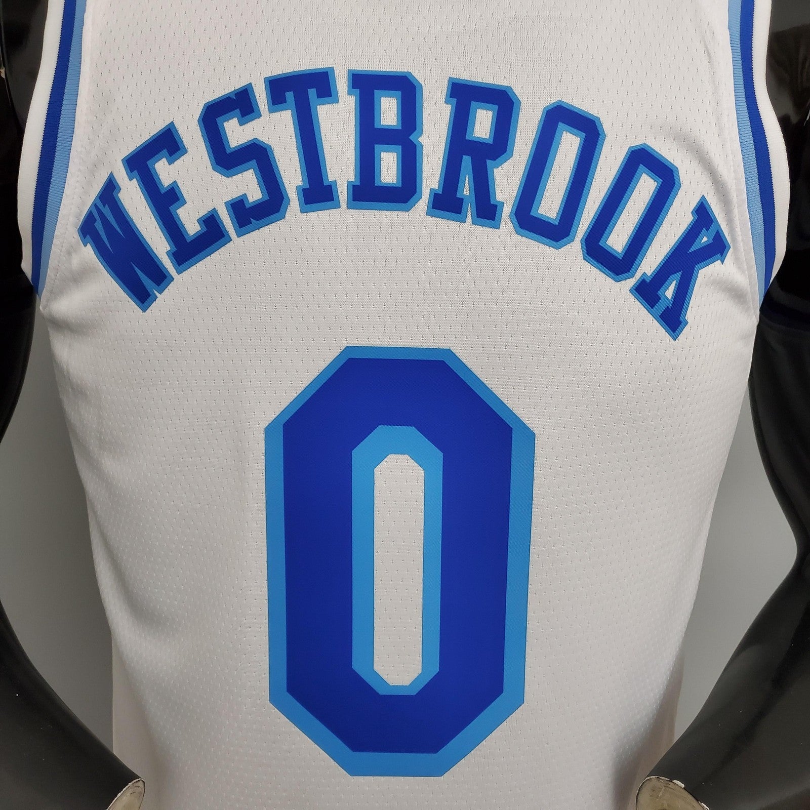 Los Angeles Lakers Westbrook#0 Latin Night (high Head) White Nba Jersey