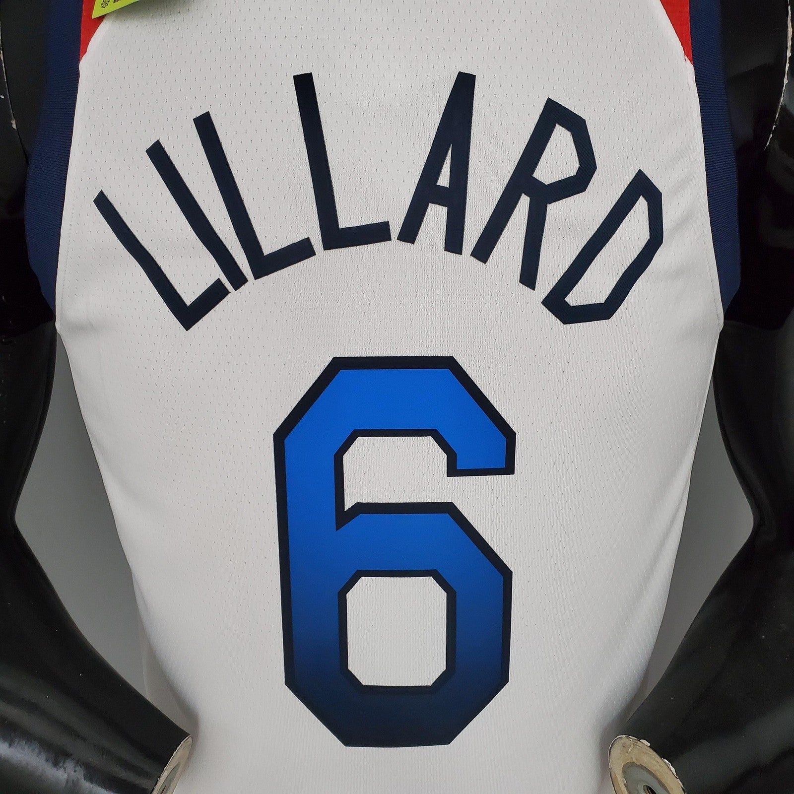 2021 Olympic Games Lillard#6 Usa Team Usa White Red Nba Jersey
