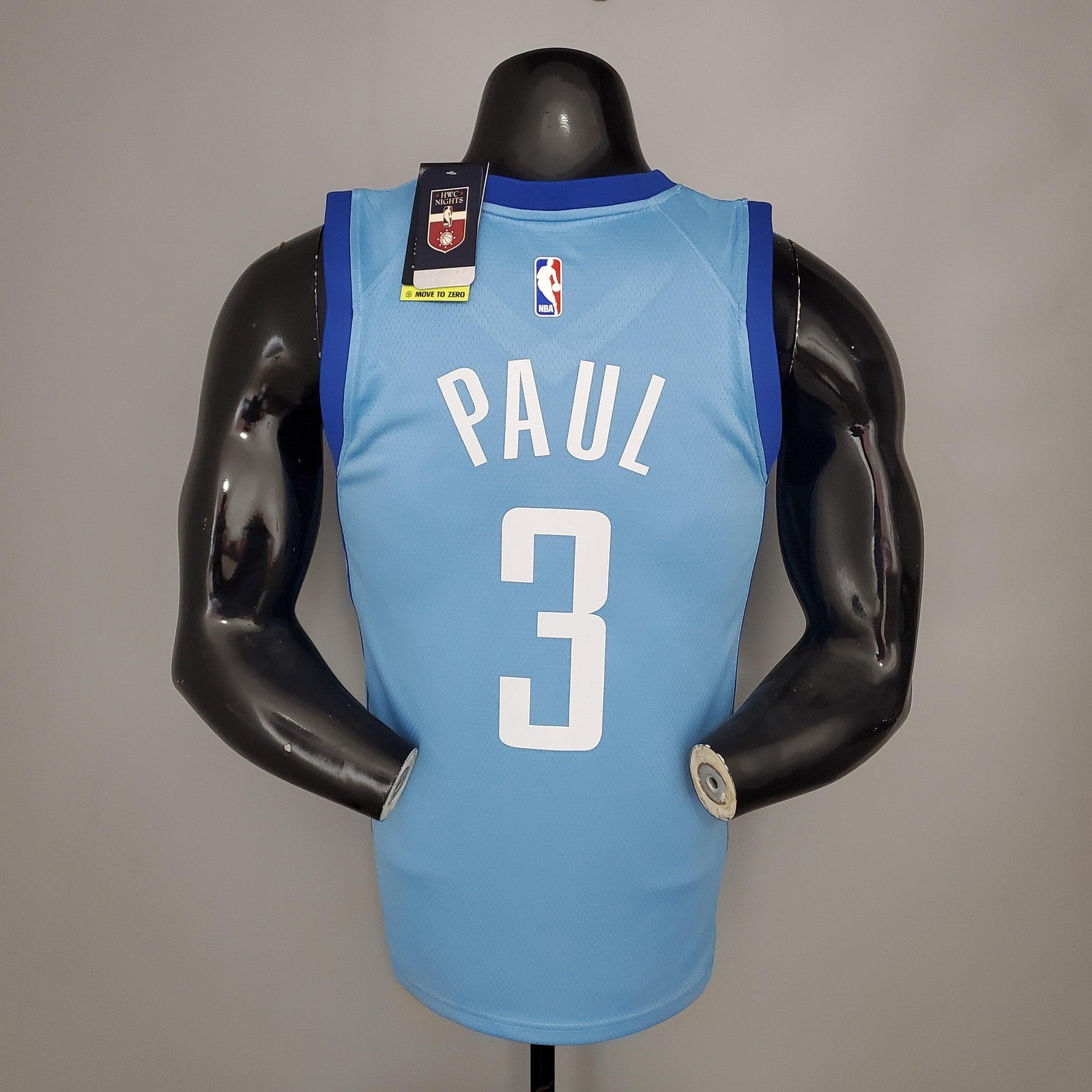 Paul#3 2021 Rockets City Edition Blue Nba Jersey