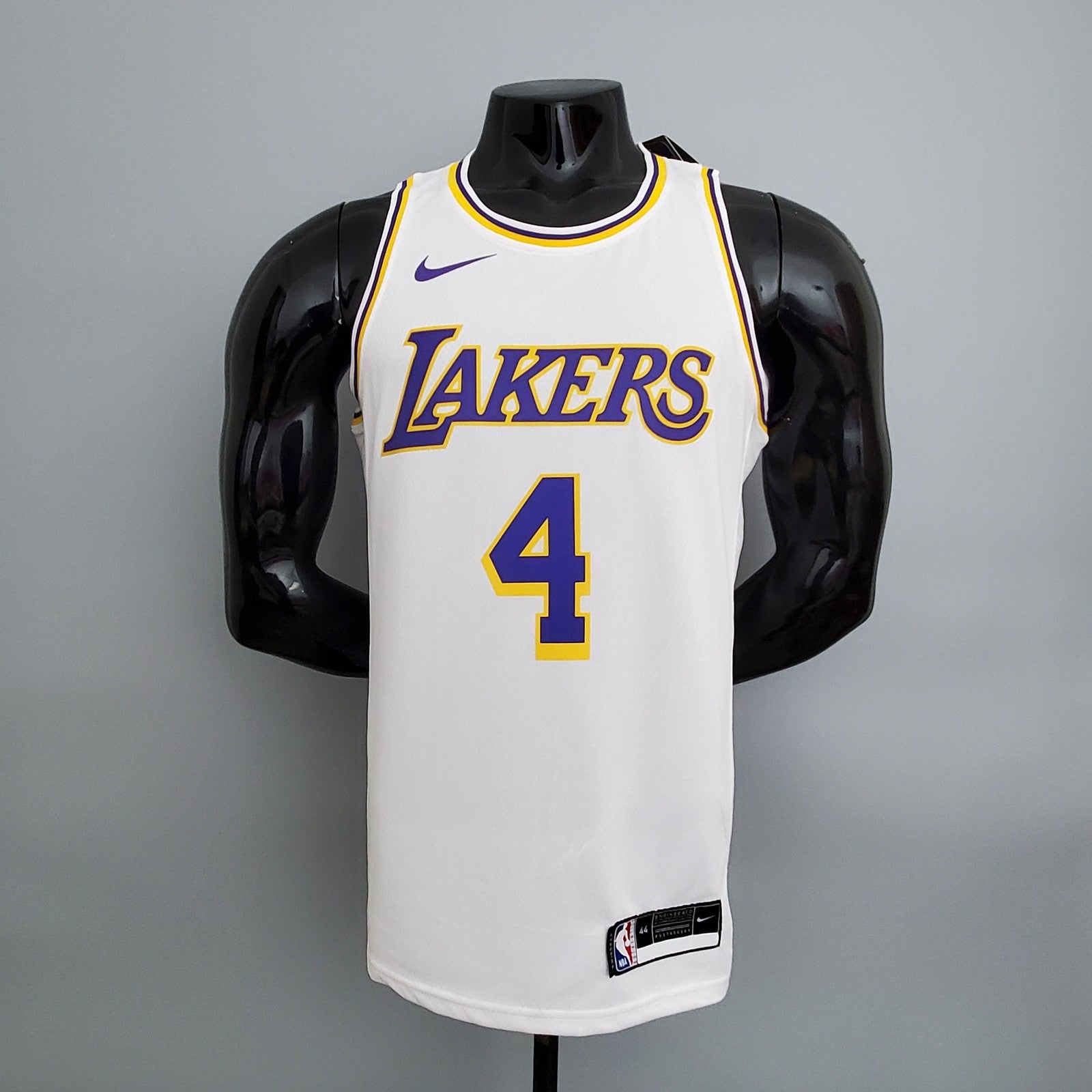 Los Angeles Lakers Rondo#4 Crew Neck White Nba Jersey