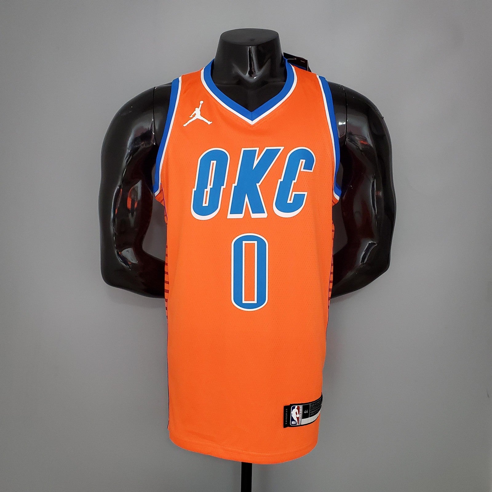 Westbrook#0 Thunder Jordan Orange Nba Jersey