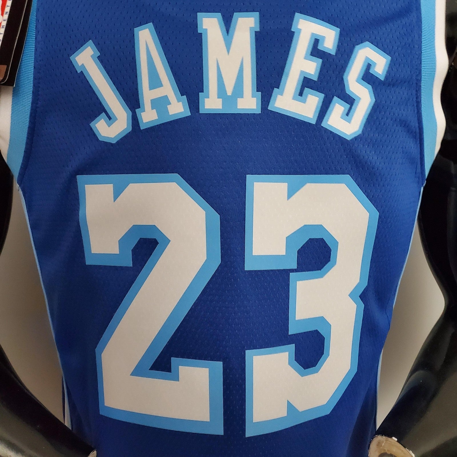 New James #23 Los Angeles Lakers Blue Nba Jersey Nike Connect Recognition