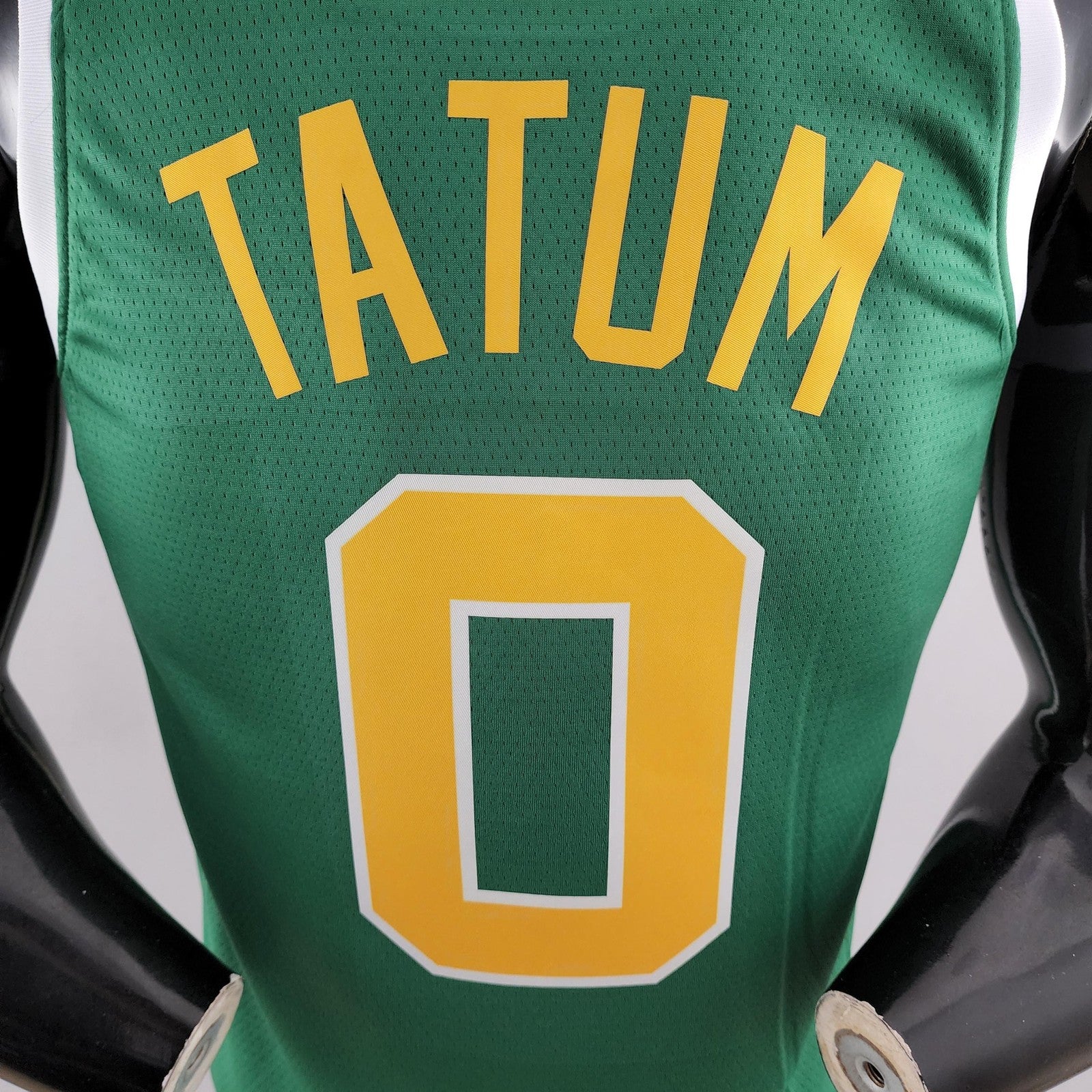 Boston Celtics Tatum #0 Green Gold Nba Jersey