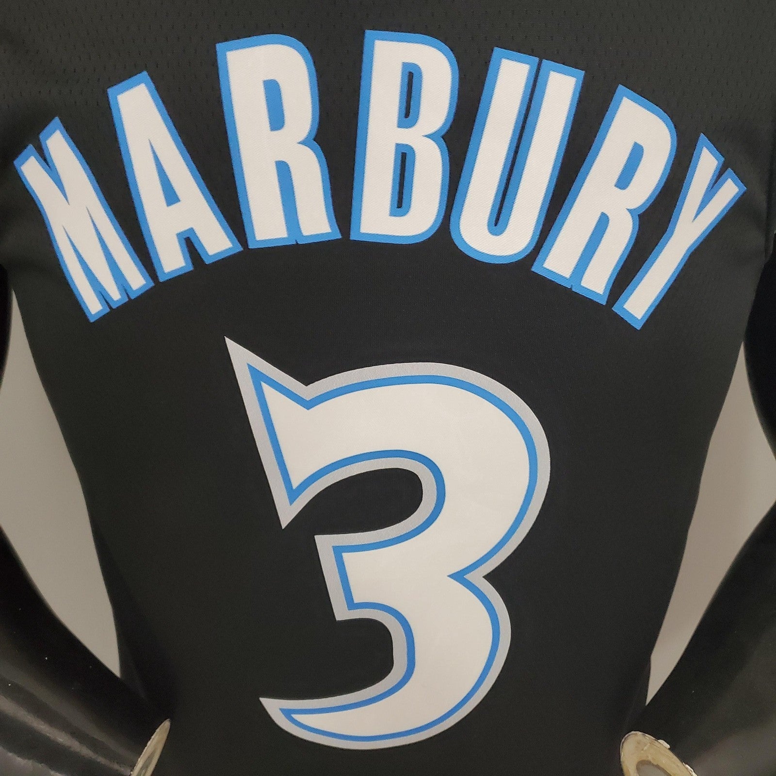 Marbury#3 2018 Retro Timberwolves Black Nba Jersey