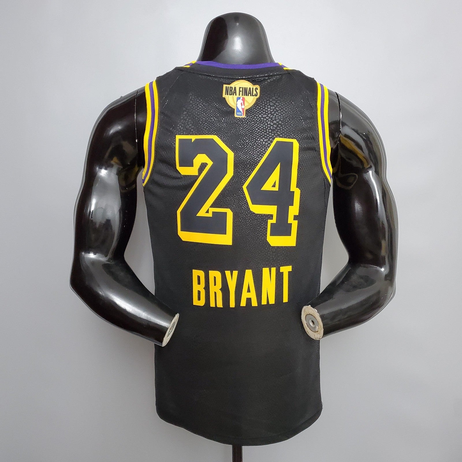 New Bryant #24 Los Angeles Lakers black NBA jersey Nike connect recognition 2
