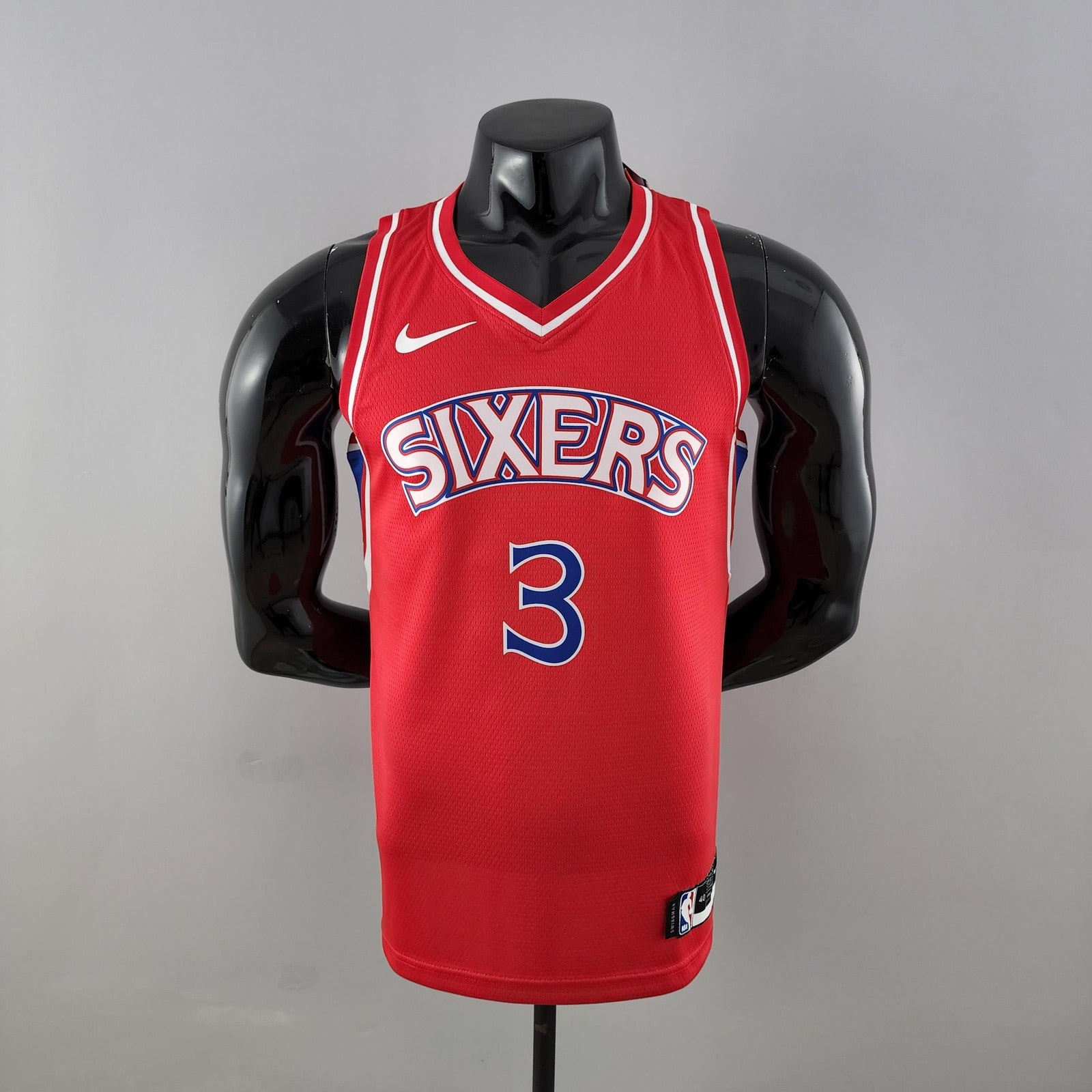 Rookie Philadelphia 76ers Iverson #3 Red Nba Jersey