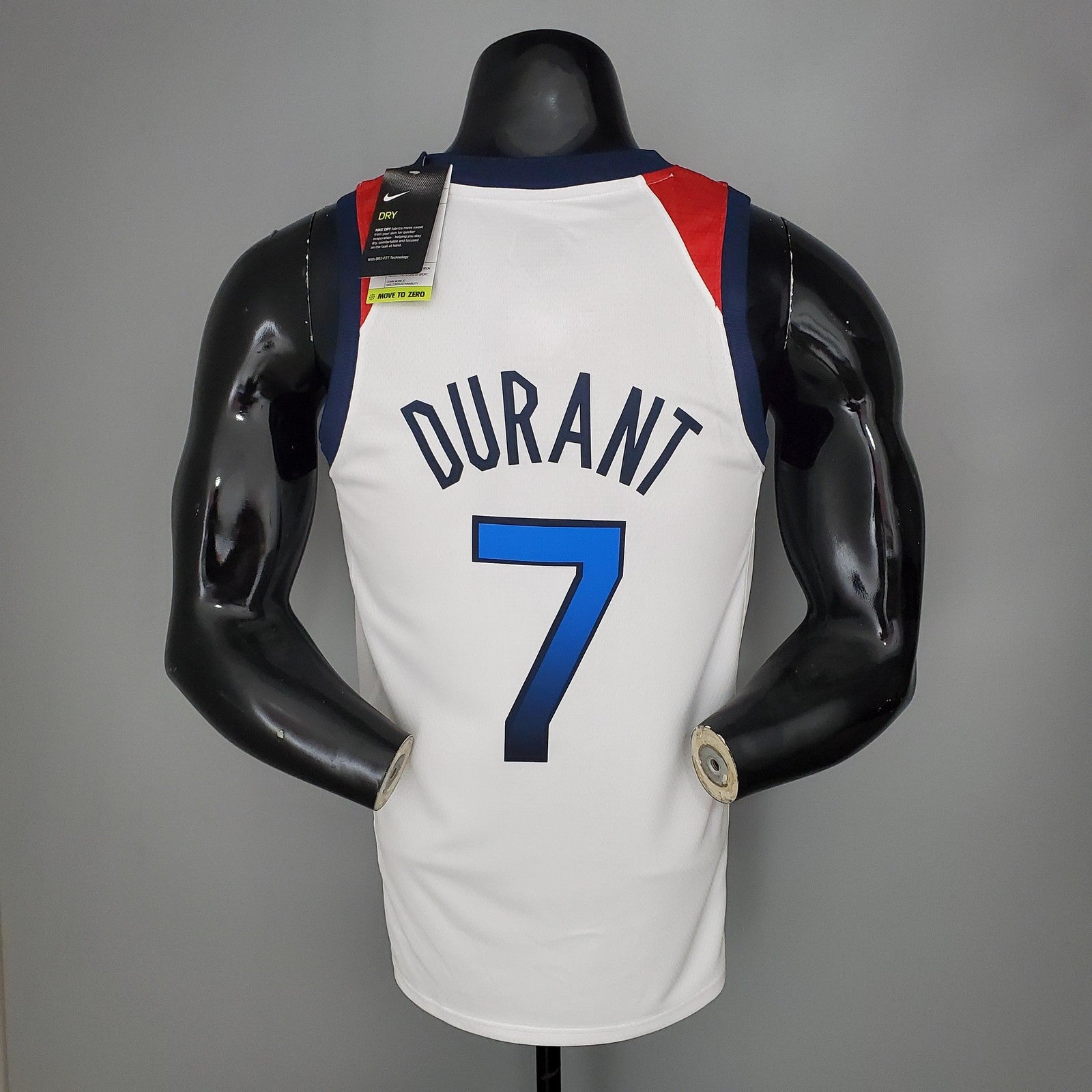 2021 Olympic Games Durant#7 Usa Team Usa White Red Nba Jersey