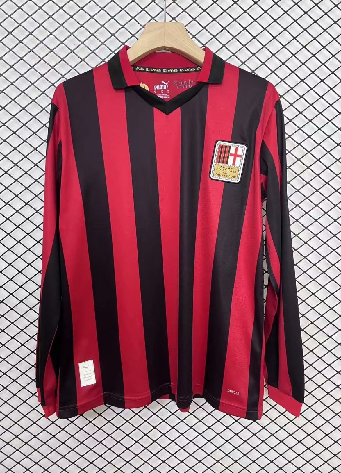 Long Sleeve Ac Milan 125th Anniversary Red