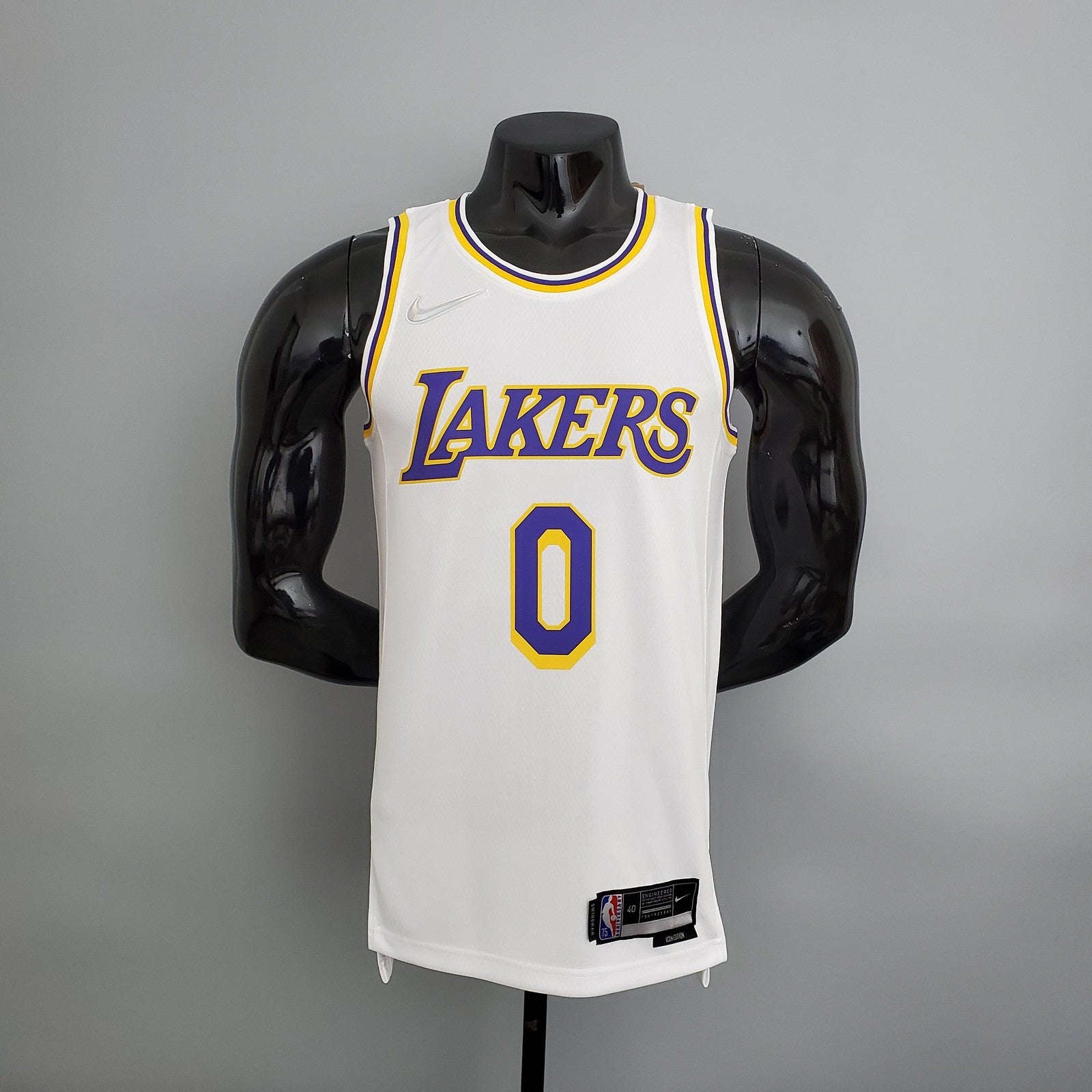 75th Anniversary Lakers White Nba Jersey