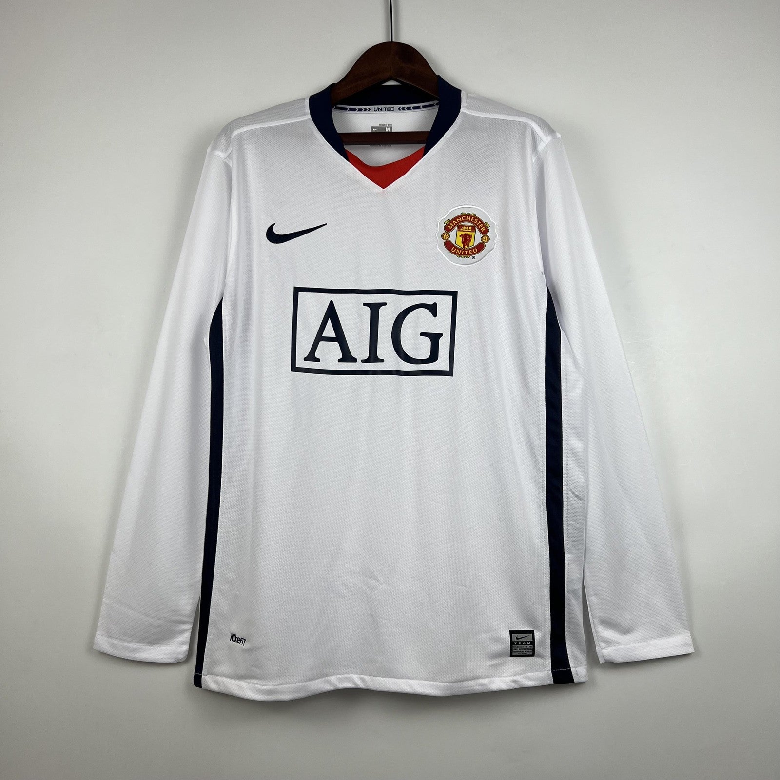 Retro Long Sleeve M U White