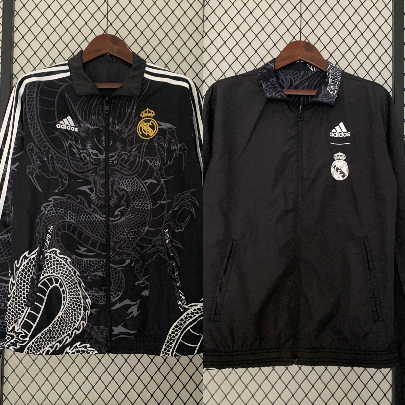 23 24 Real Madrid Trench Coat Reversible
