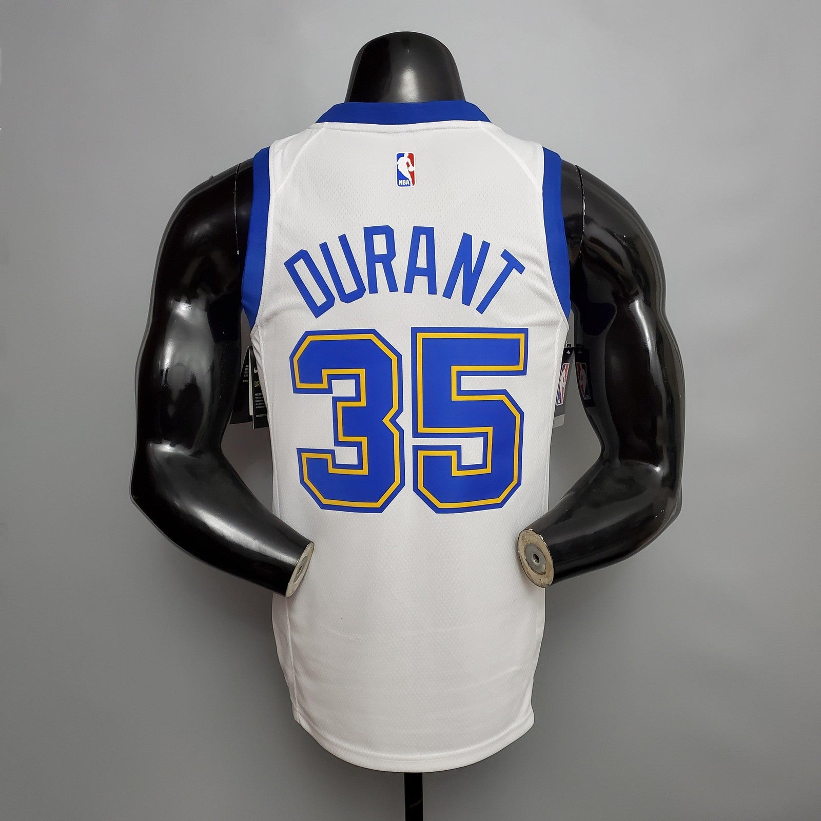 Retro Version Durant#35 Golden State Warriors White Nba Jersey