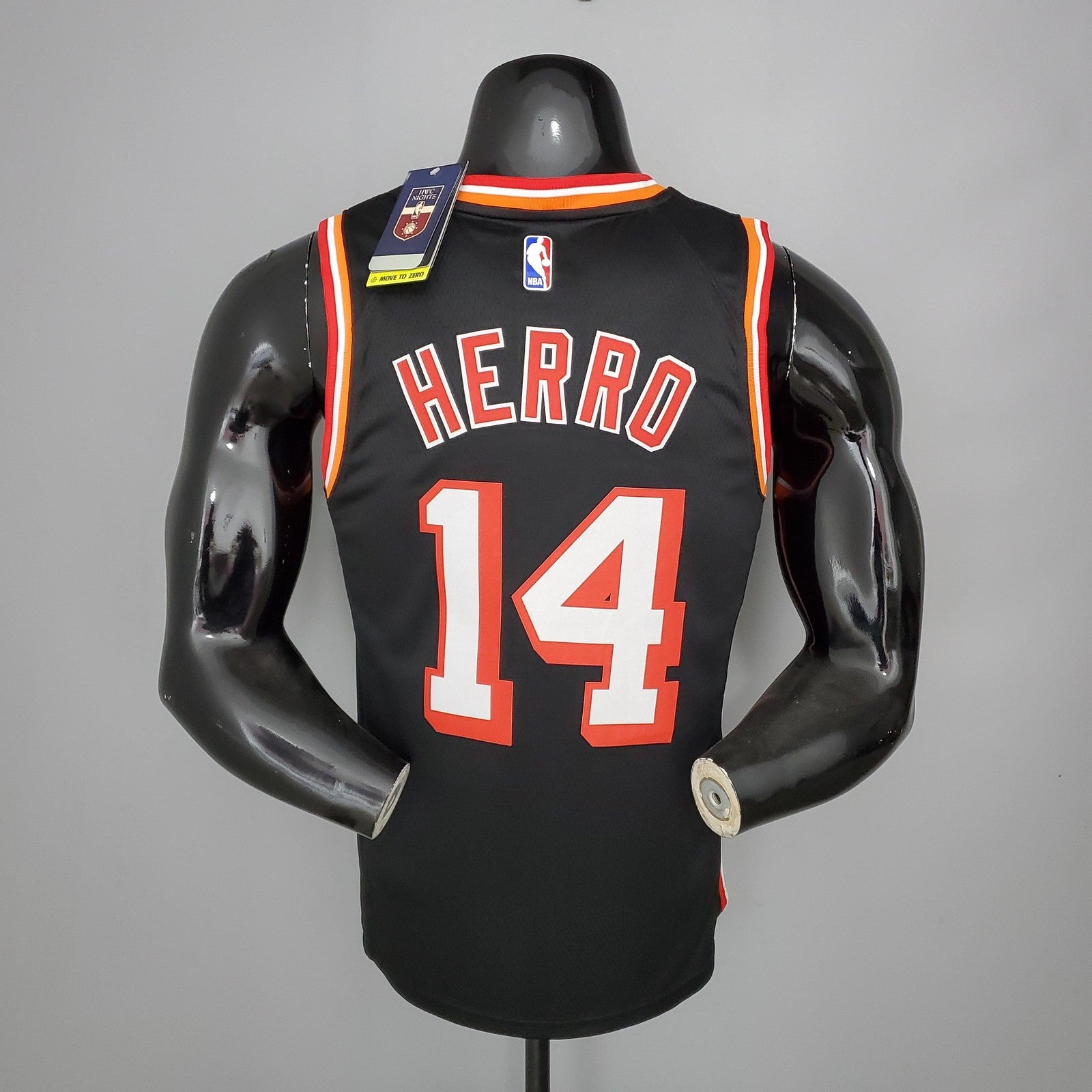 2018 Herro#14 Heat Retro Night Black Nba Jersey