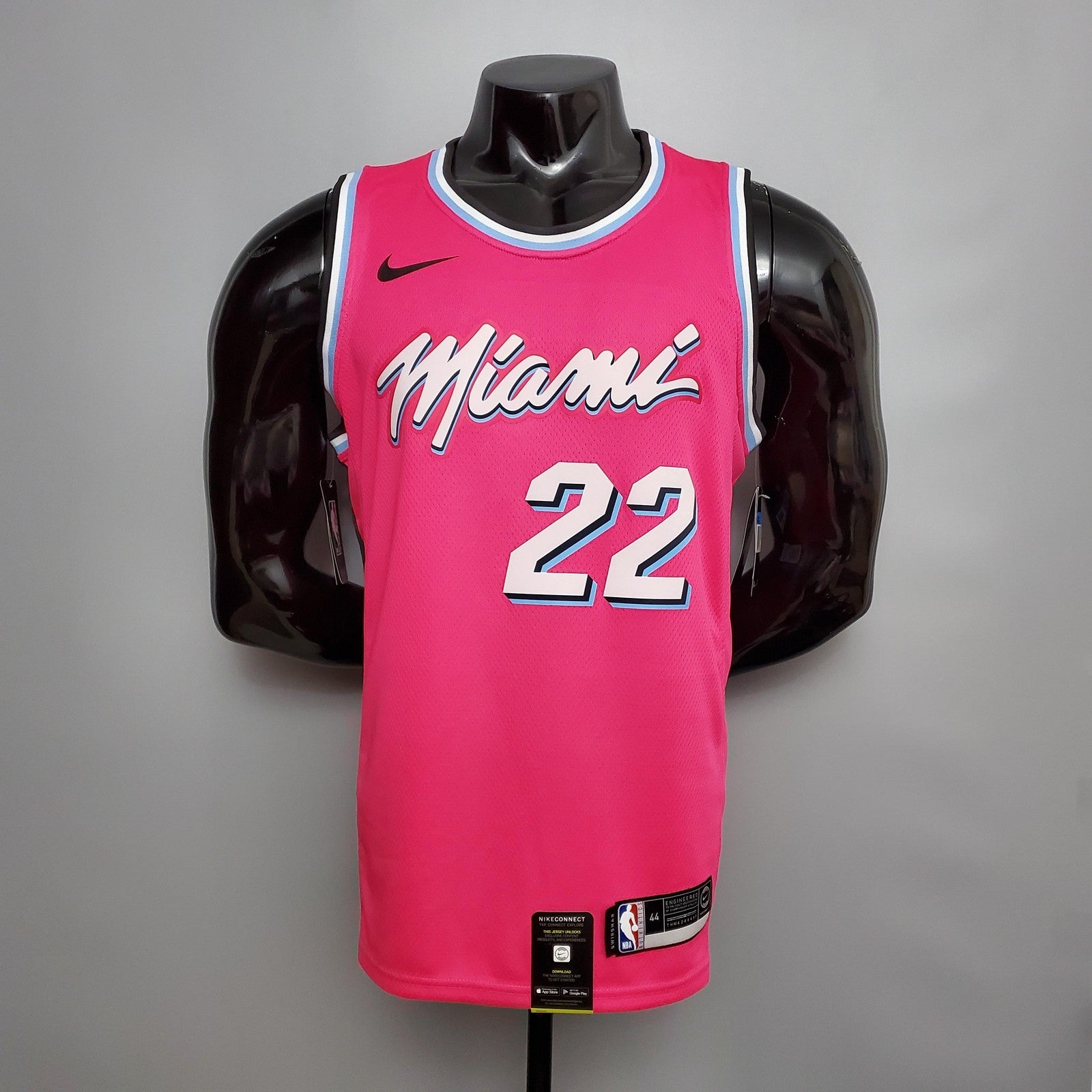 Butler #22 Miami Heat Black Nba Jersey Nike Connect Recognition