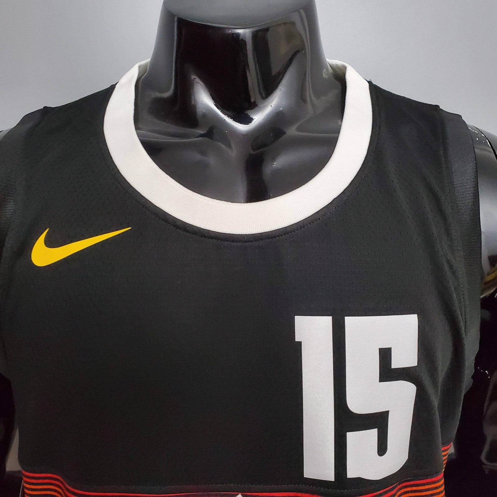 Jdkic#15 Nuggets City Edition Black Jersey Nike Connect Recognition