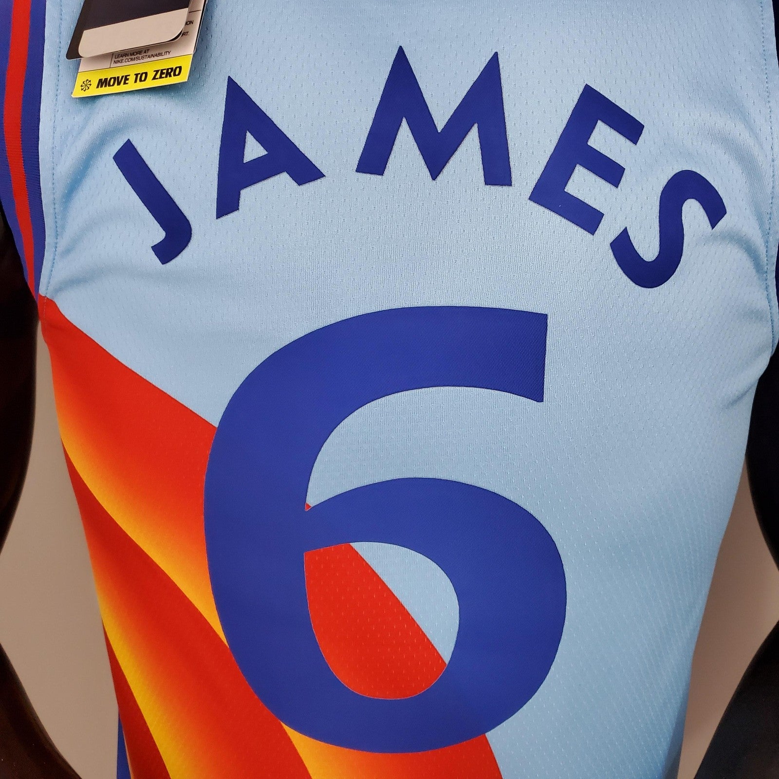 James#6 Slam Dunk Version Blue Nba Jersey