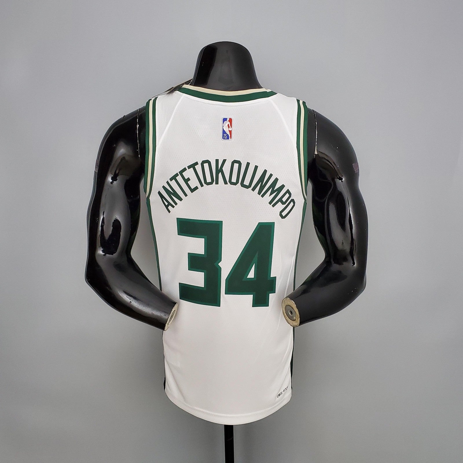 2022 Antetokounmpo#34 Bucks White Nba Jersey