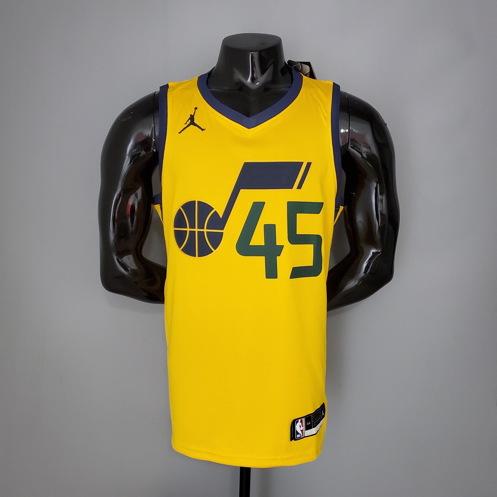 2021 Mithcell#45 Jazz Jordan Theme Yellow Nba Jersey