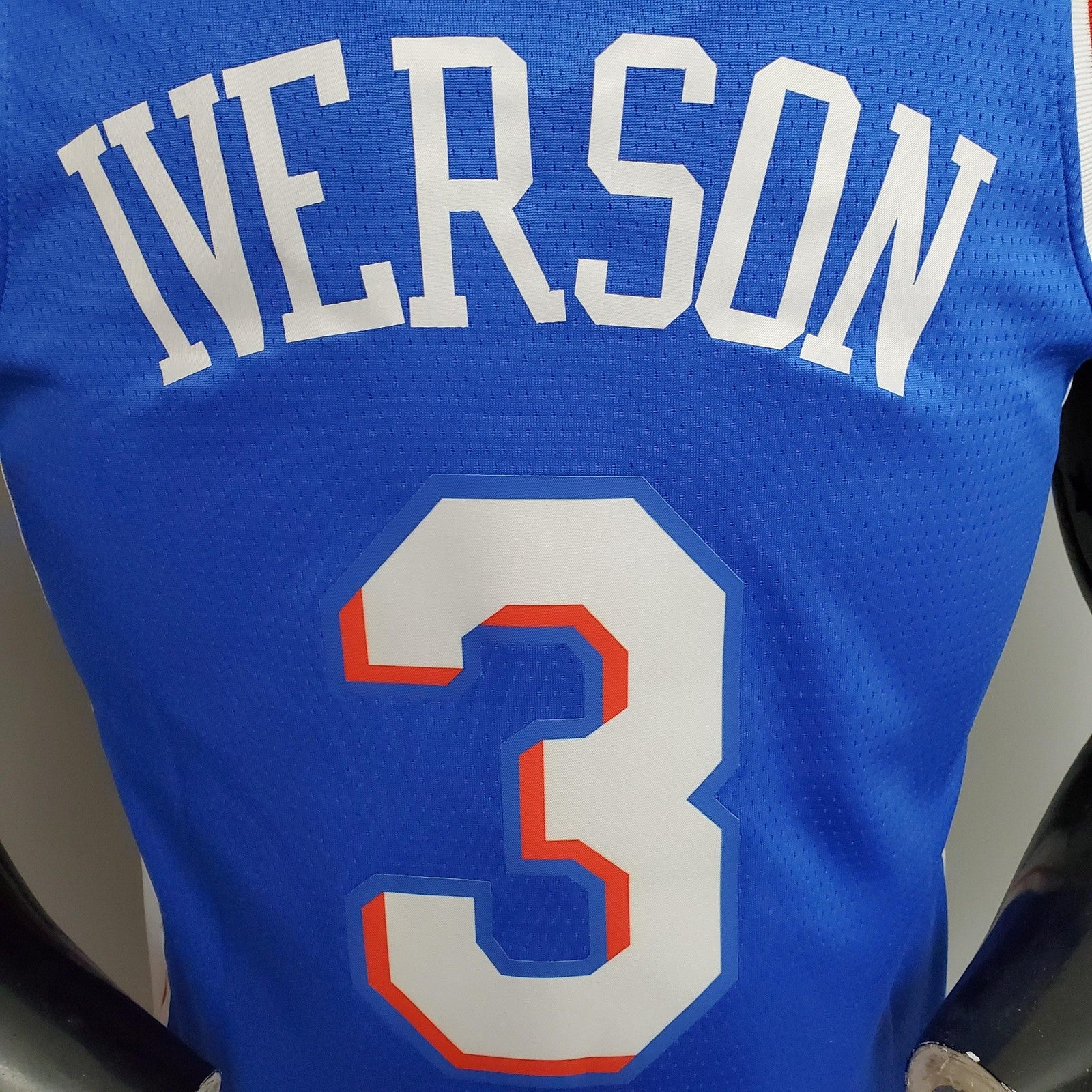 Iverson #3 Detroit Pistons Blue Nba Jersey Nike Connect Recognition