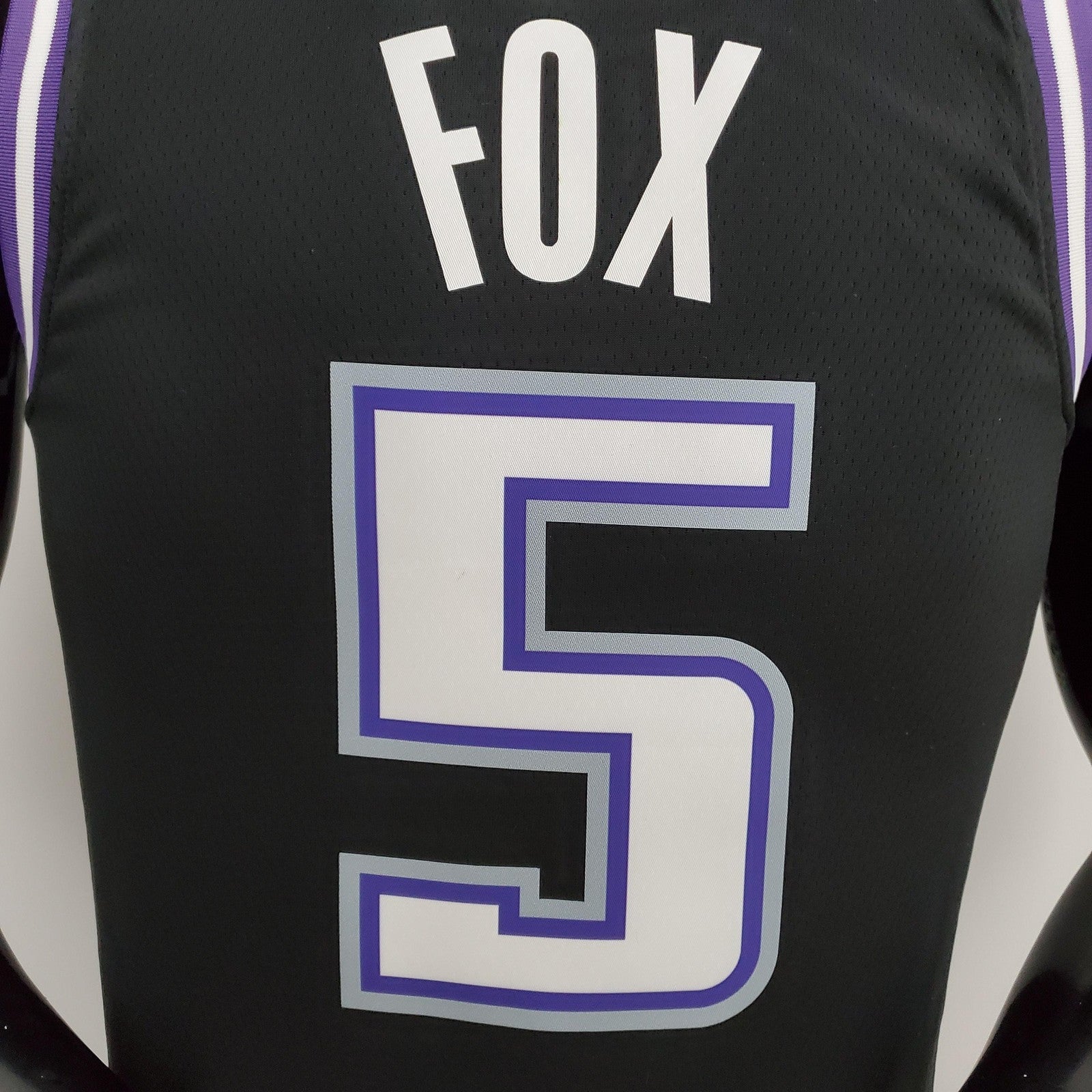 2022 Season Fox#5 Kings City Edition Black Nba Jersey