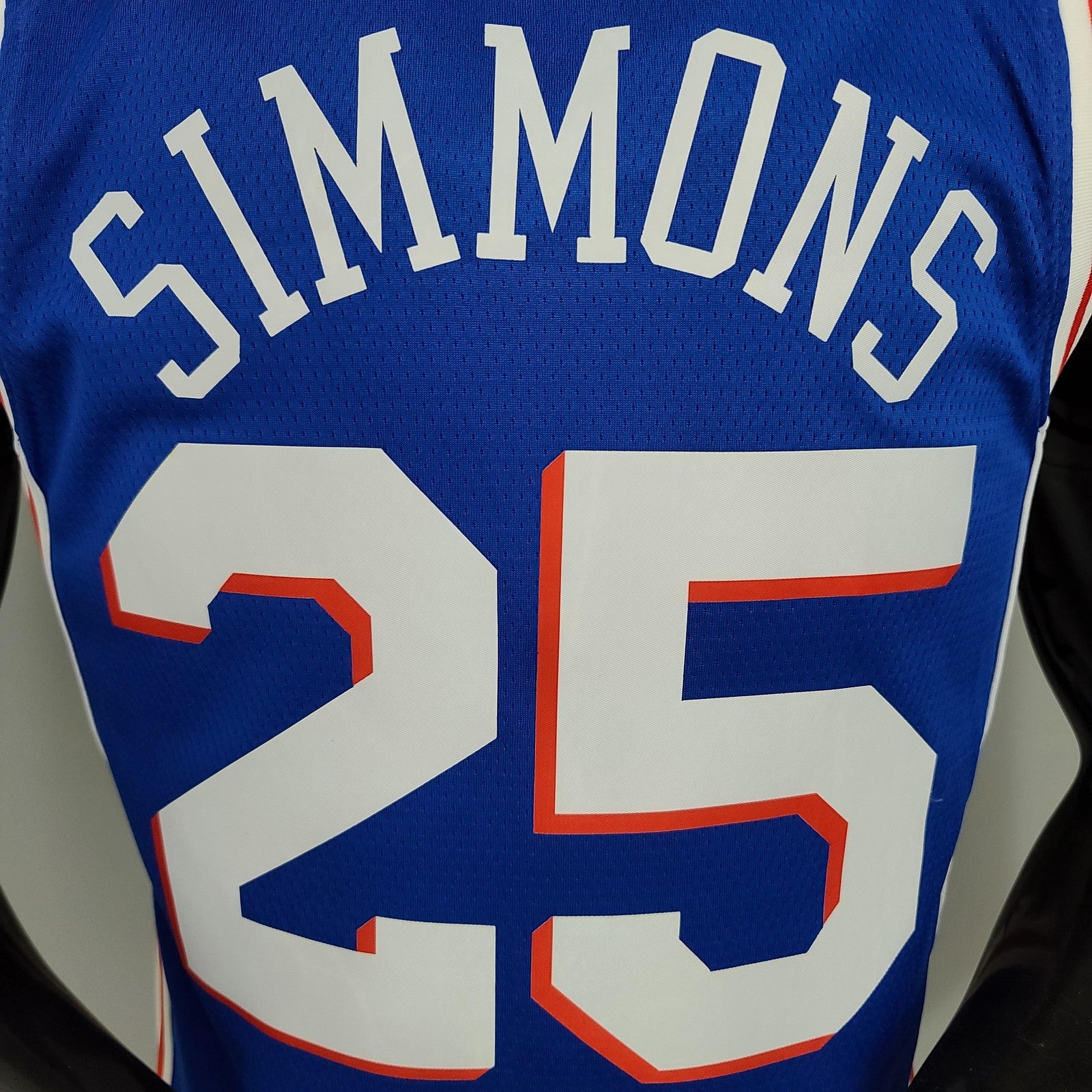 Simmons#25 Detroit Pistons Blue Nba Jersey