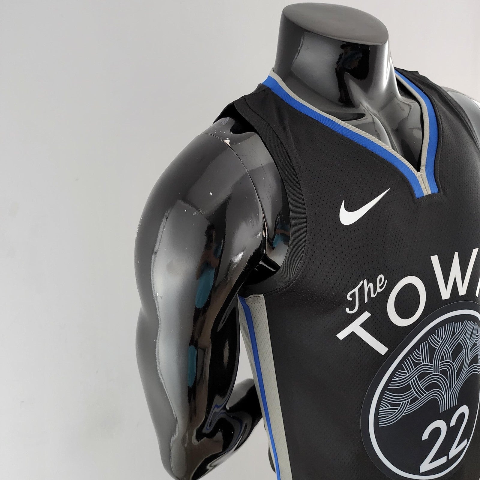 2020 Wiggins #22 Warriors City Edition Black and Grey Nba Jersey