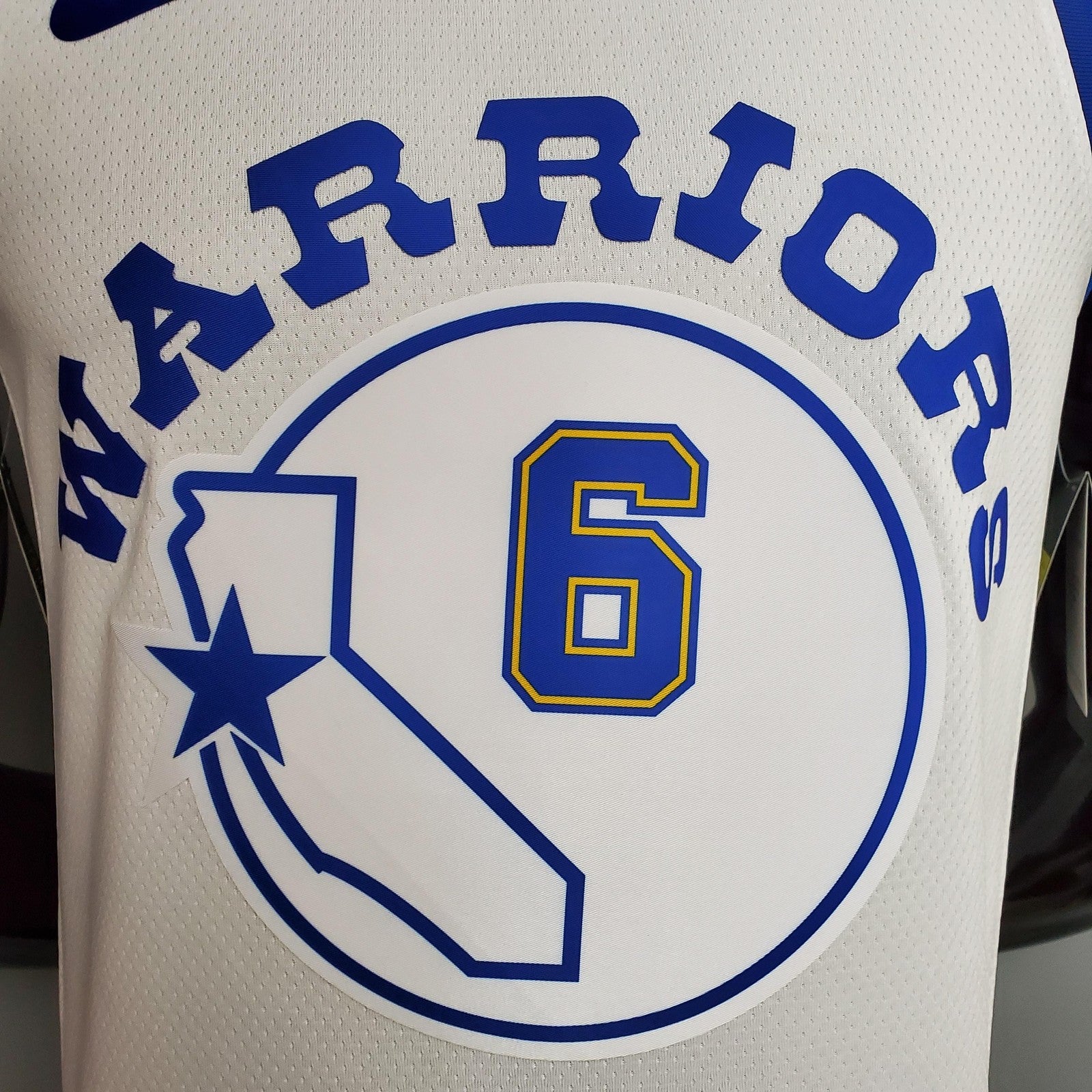 Retro Version Young#6 Golden State Warriors White Nba Jersey