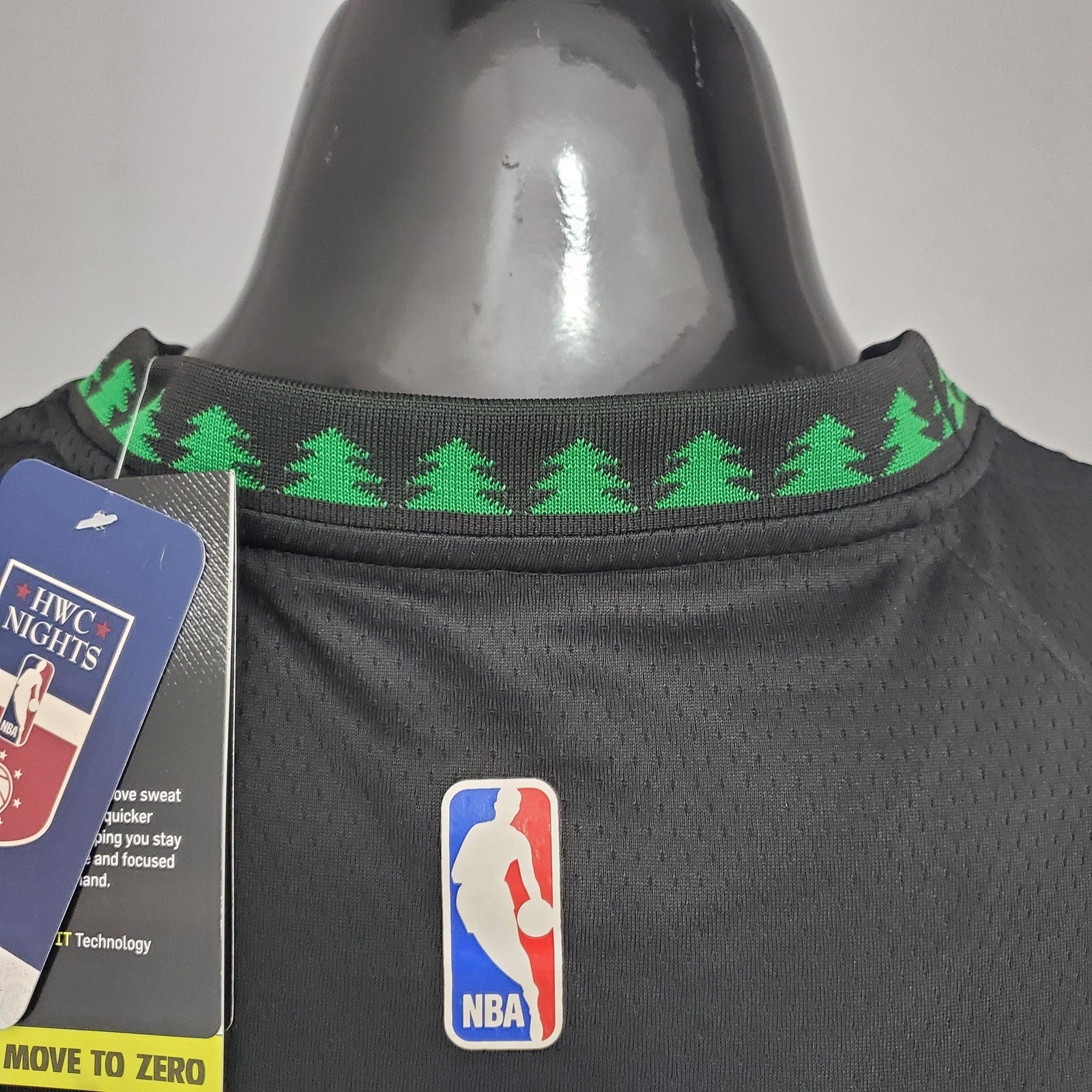 Edwards#1 2018 Retro Timberwolves Black Nba Jersey