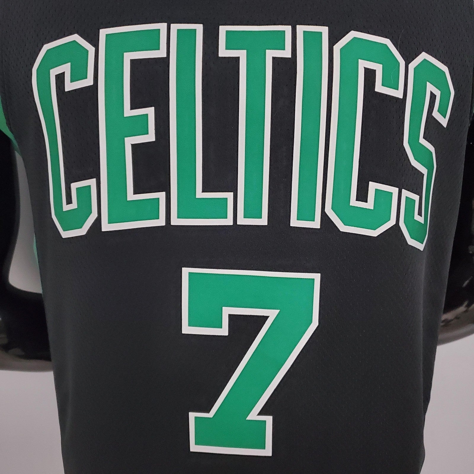 Brown#7 Celtics White Jordan Theme Black Nba Jersey