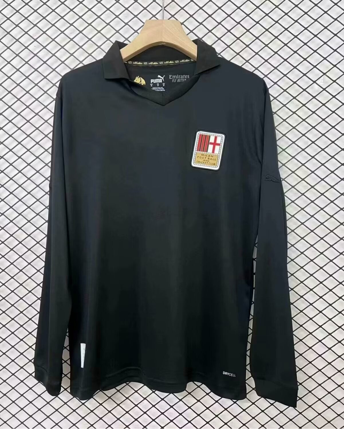 Long Sleeve Ac Milan 125th Anniversary Black