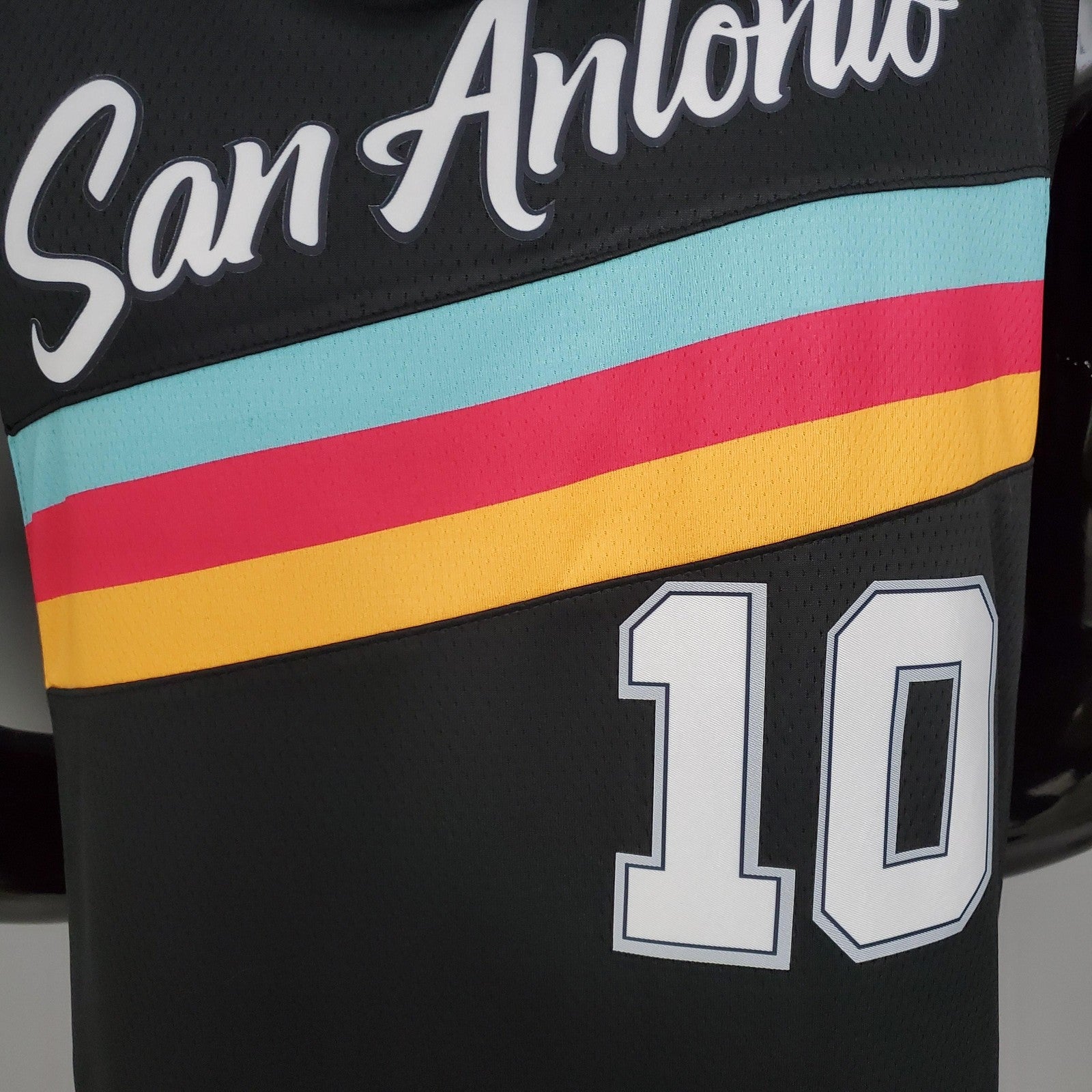 New Derozan#10 Season Spurs City Edition Black Nba Jersey