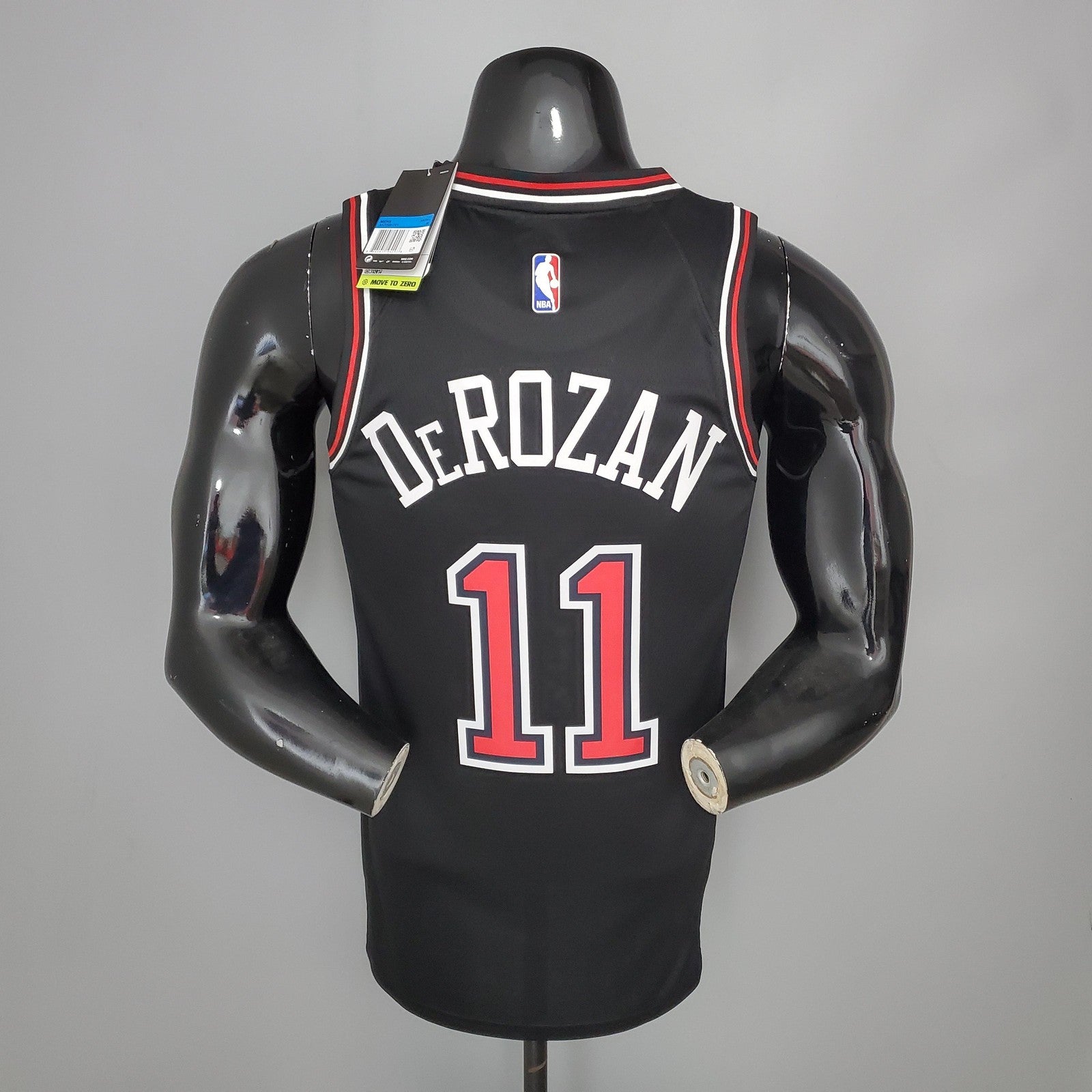 Derozan#11 Chicago Bulls Black Nba Jersey
