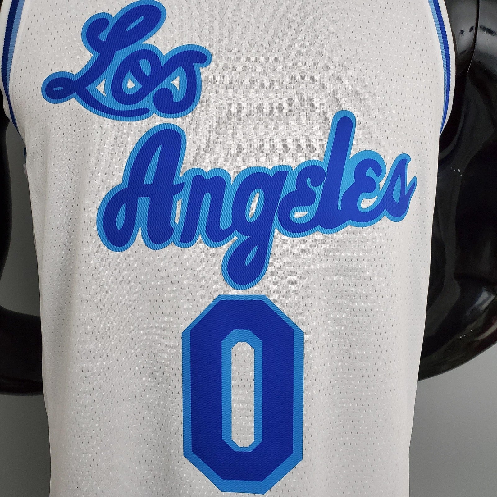 Los Angeles Lakers Westbrook#0 Latin Night (high Head) White Nba Jersey