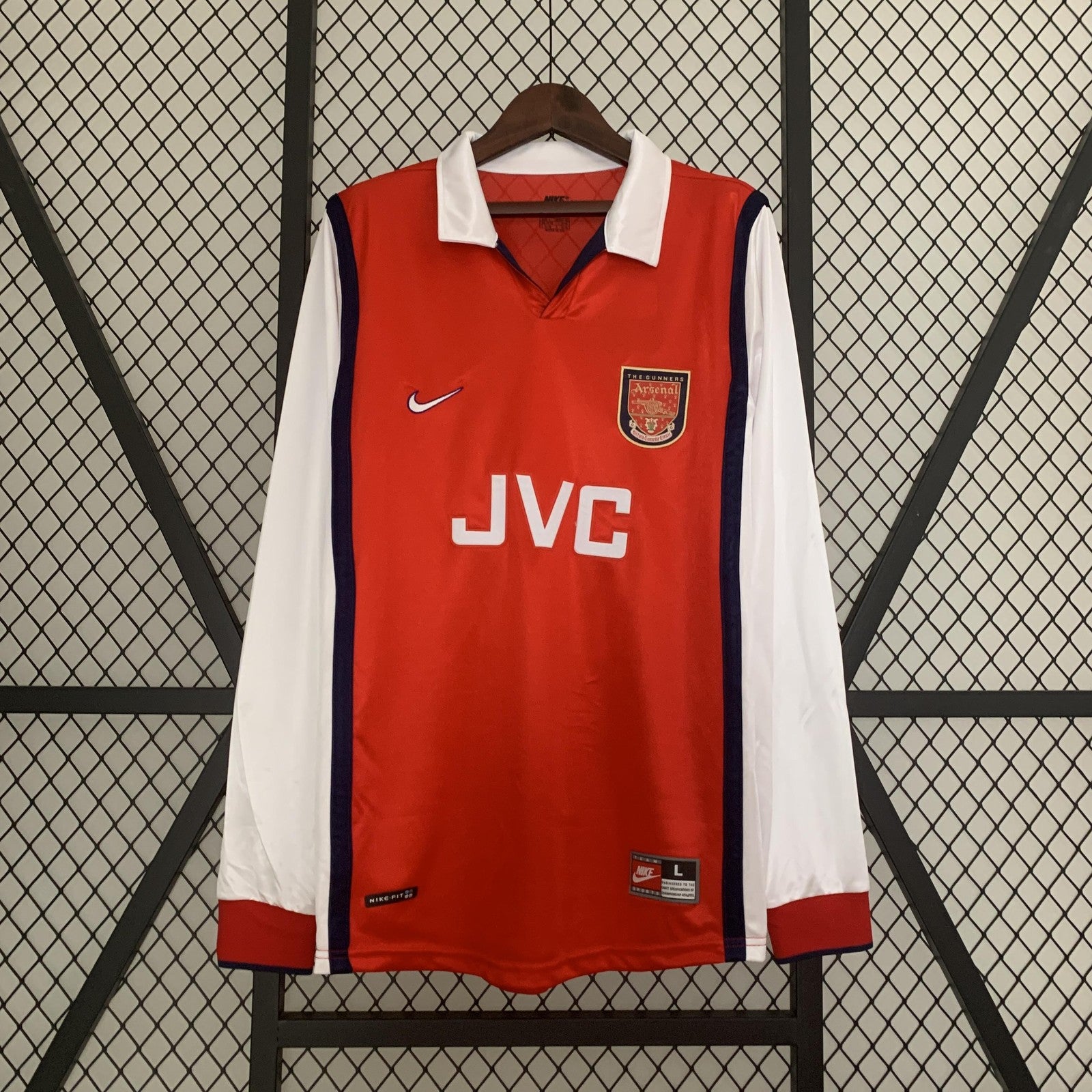Retro Long Sleeve Arsenal 98 99 Home