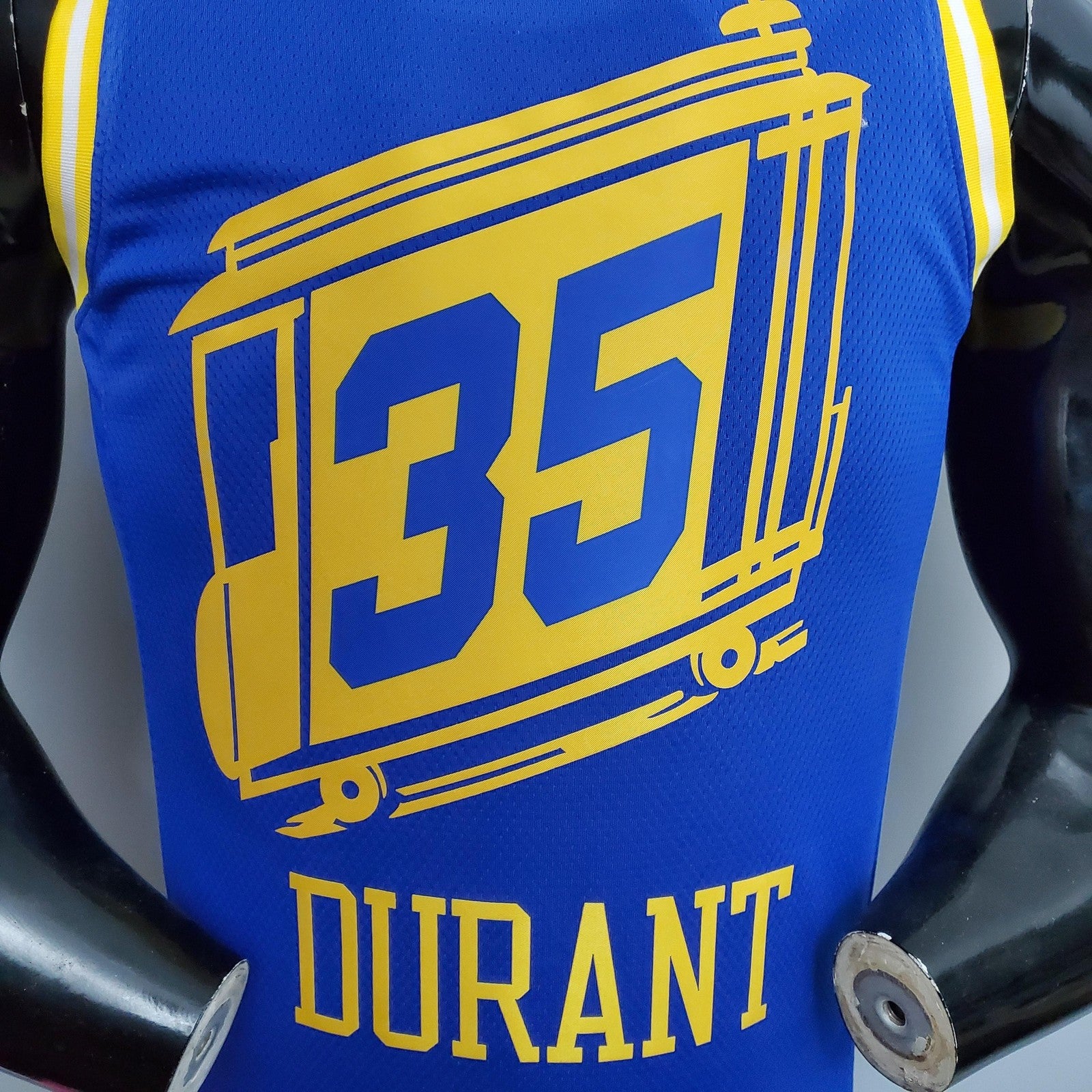 Tram Version Durant#35 Golden State Warriors Blue Nba Jersey