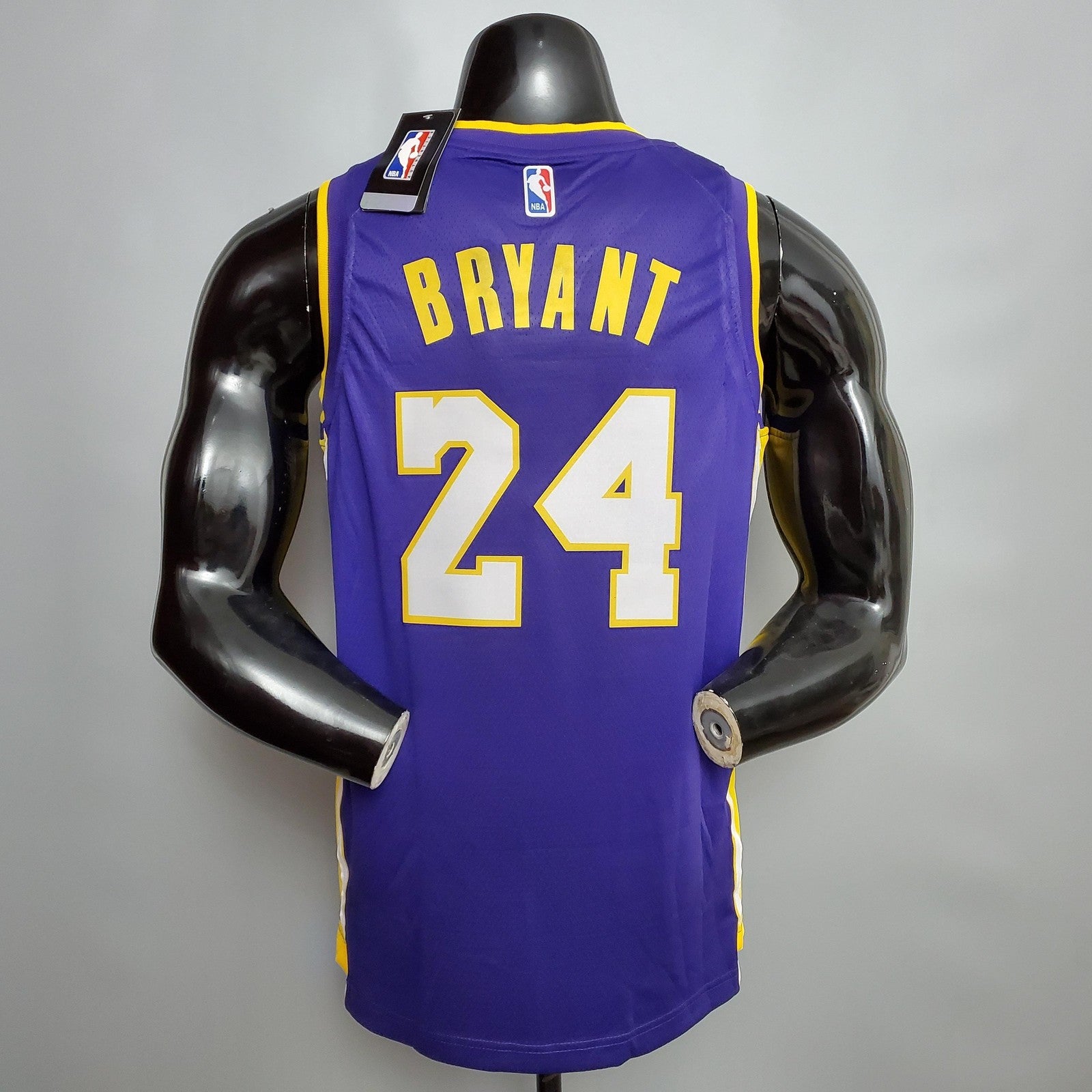 Bryant #24 Lakers Purple Yellow Side Nba Jersey Nike Connect Recognition