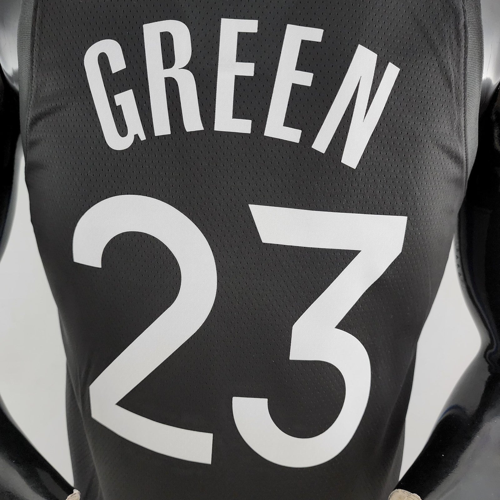 2020 Green #23 Warriors City Edition Black and Grey Nba Jersey