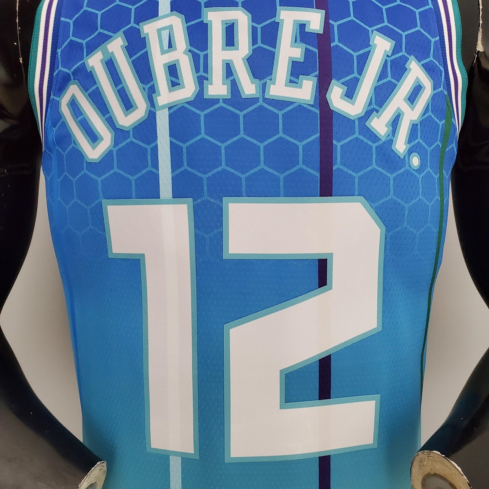 2022 Oubrejr #12 Hornets City Edition Blue Nba Jersey
