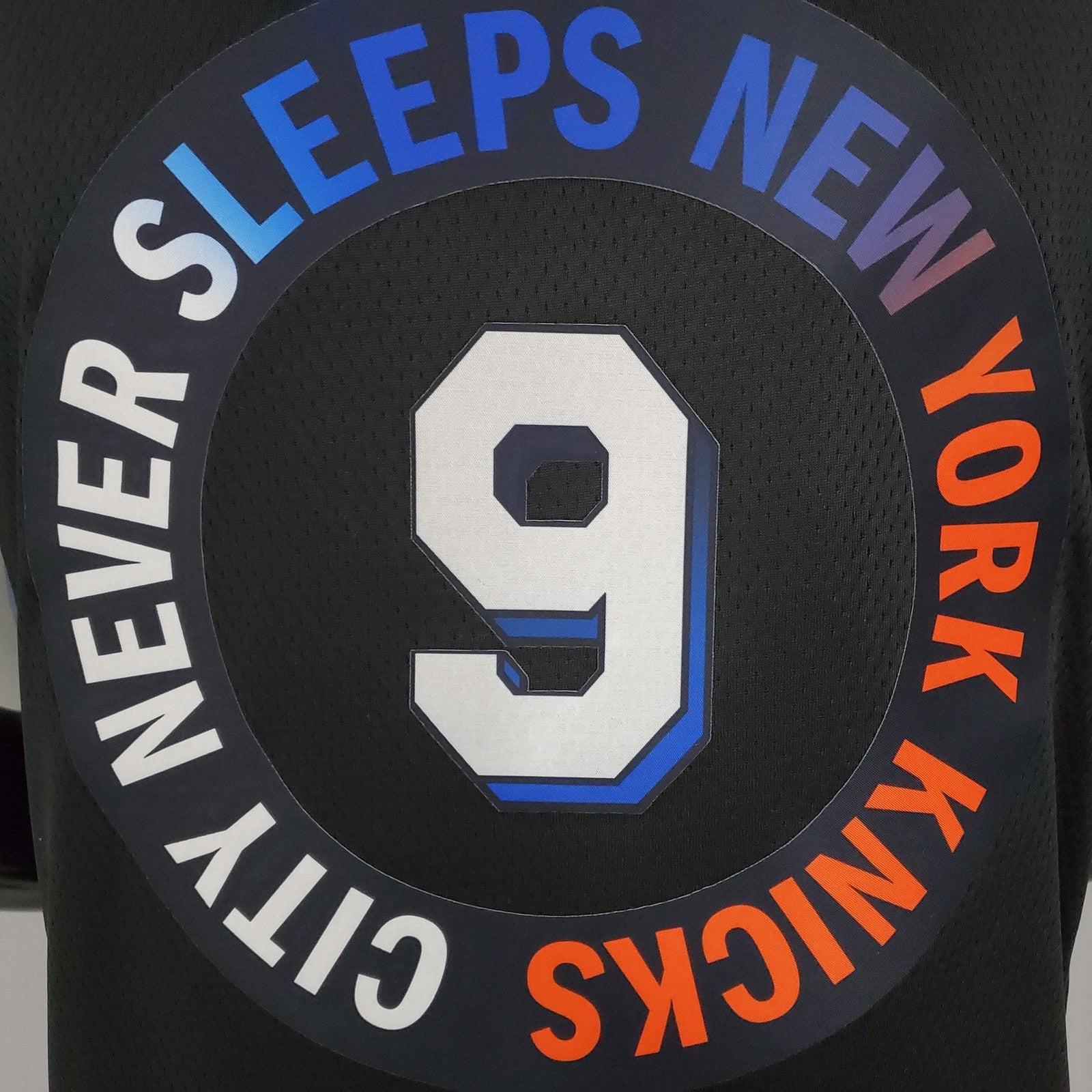 Barrett#9 Knicks City Edition Black Nba Jersey