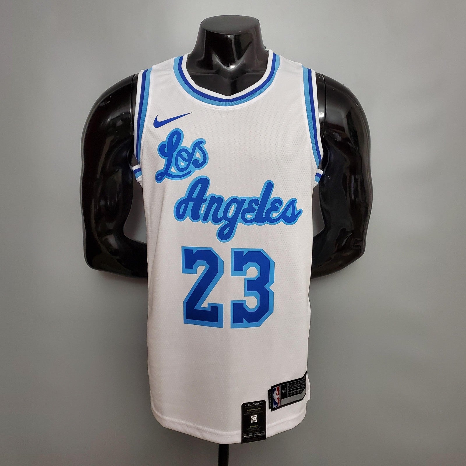 Retro Night James #23 Los Angeles Lakers White Nba Jersey Nike Connect Recognition 2