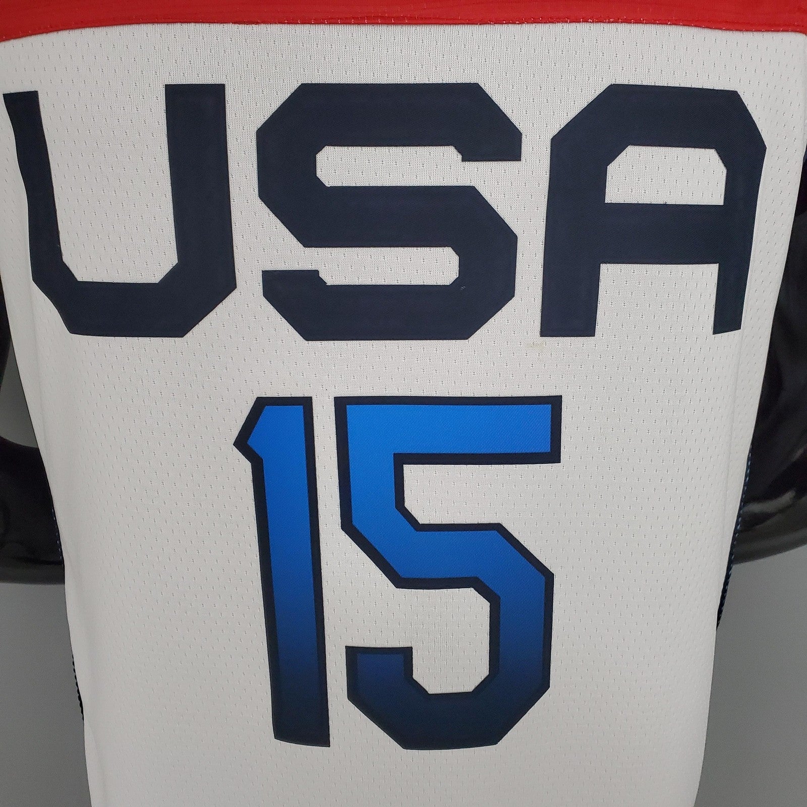 2021 Olympics Booker#15 Usa Team Usa White Red Nba Jersey