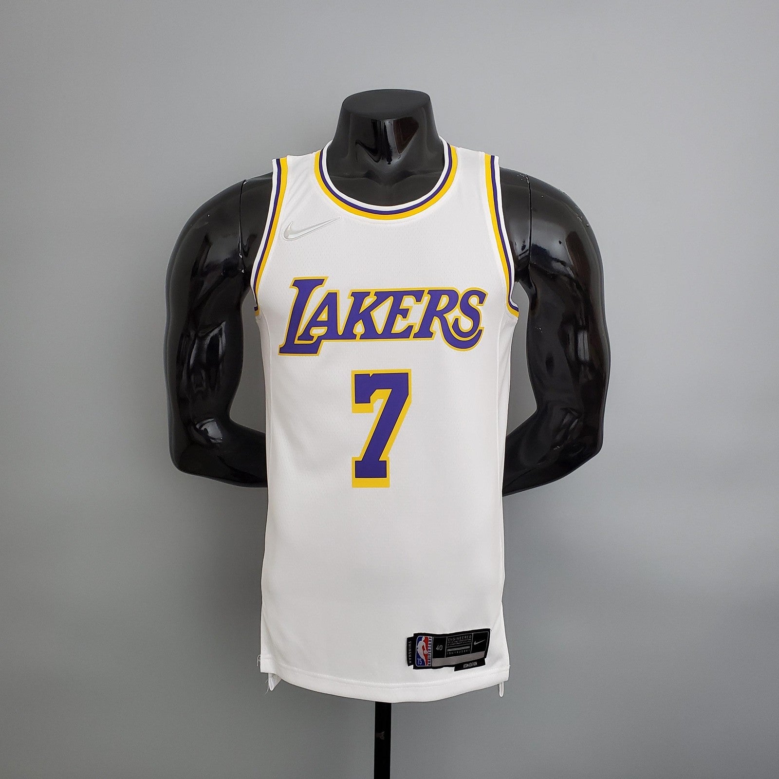 75th Anniversary Lakers White Nba Jersey