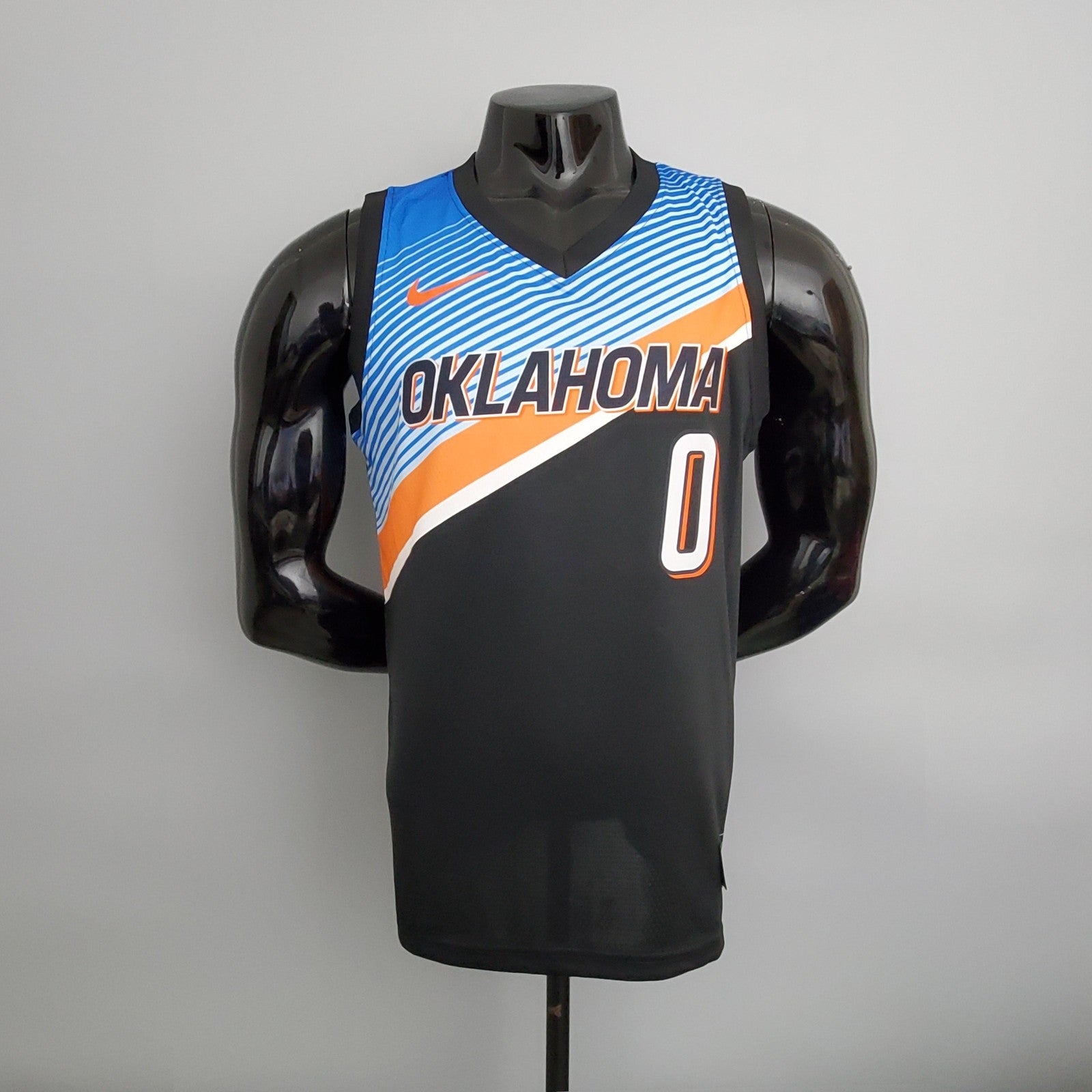 Thunder Westbrook #0 City Edition Black Nba Jersey